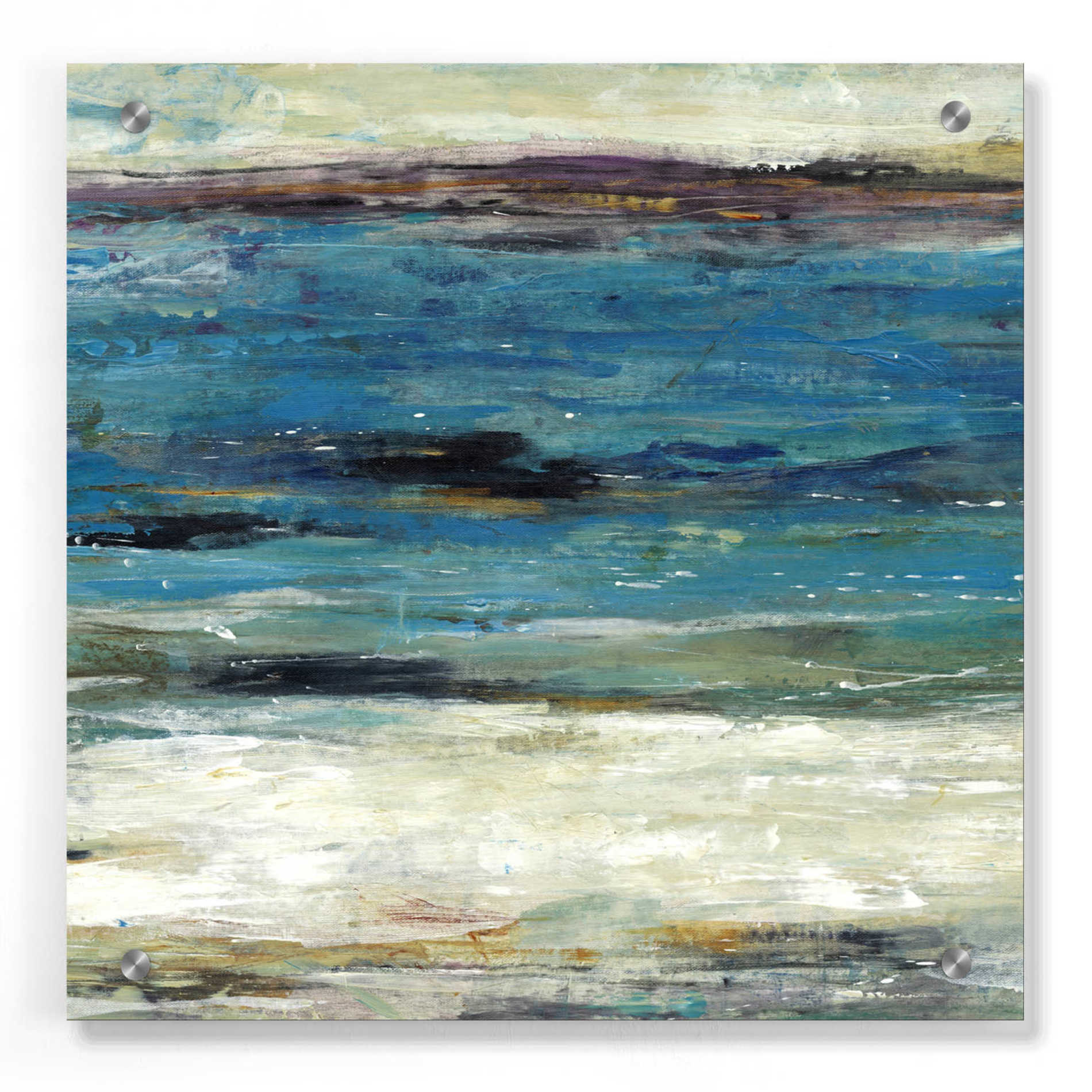 Epic Art 'Sea Breeze Abstract II' by Tim O'Toole, Acrylic Glass Wall Art,36x36