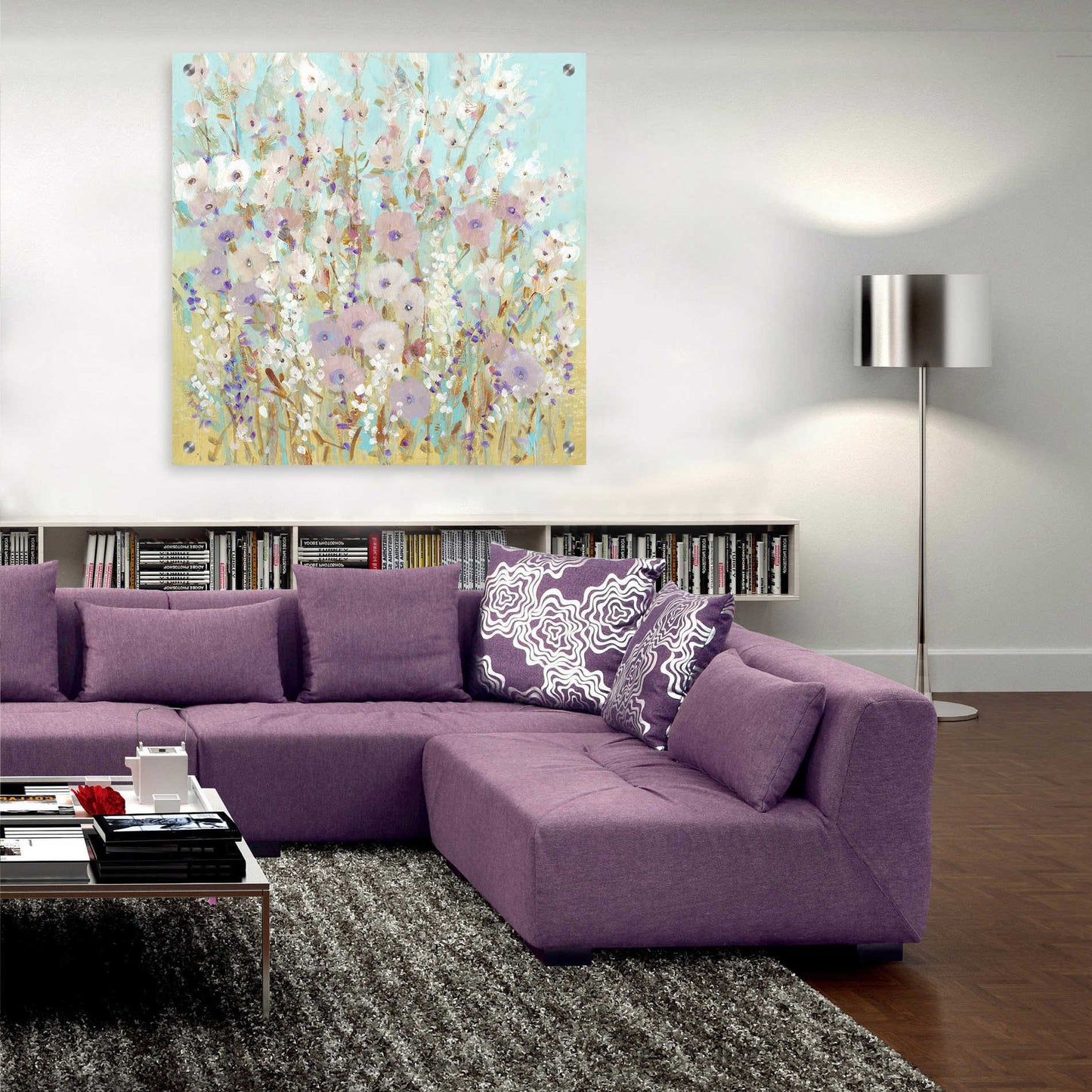 Epic Art 'Mixed Flowers I' by Tim O'Toole, Acrylic Glass Wall Art,36x36