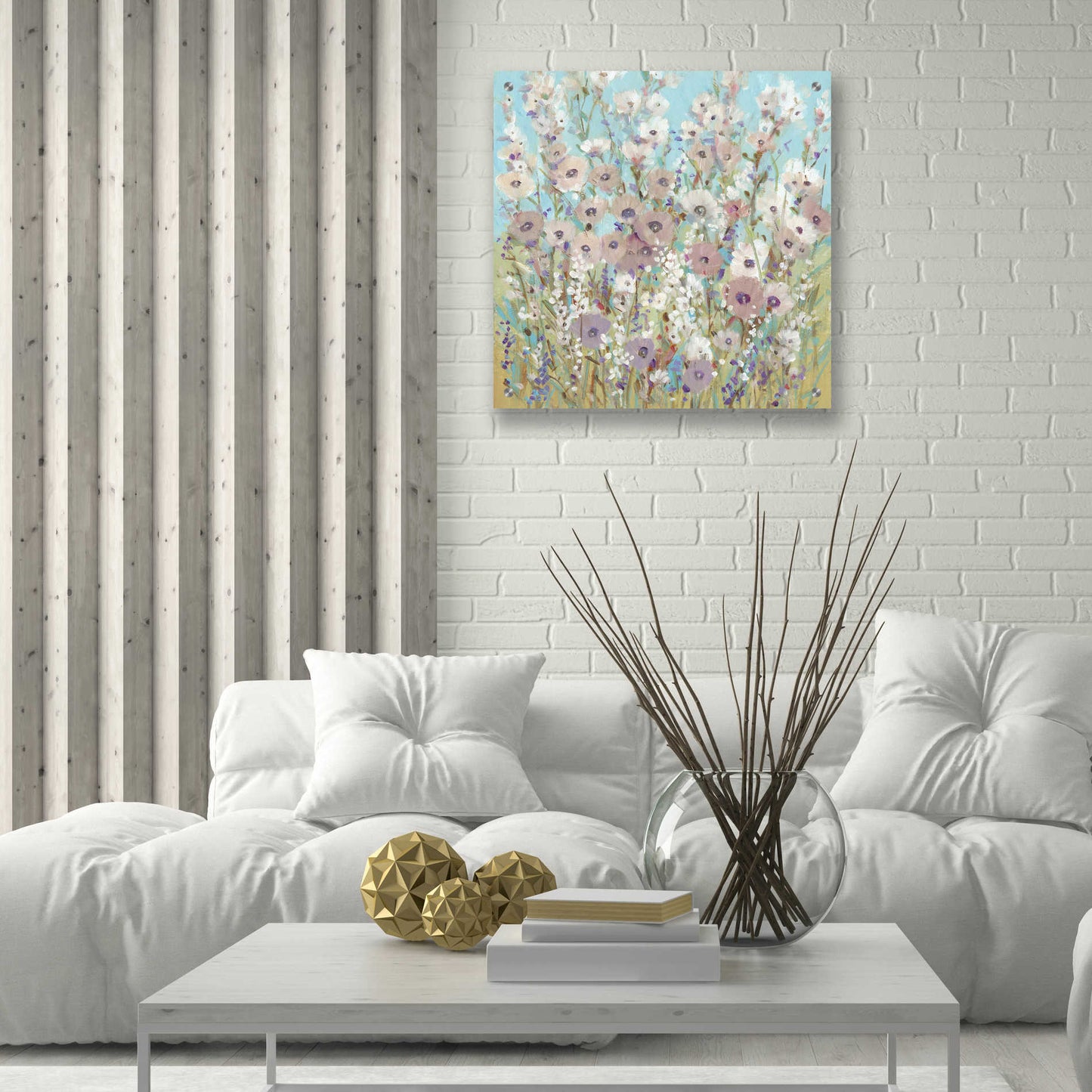 Epic Art 'Mixed Flowers II' by Tim O'Toole, Acrylic Glass Wall Art,24x24