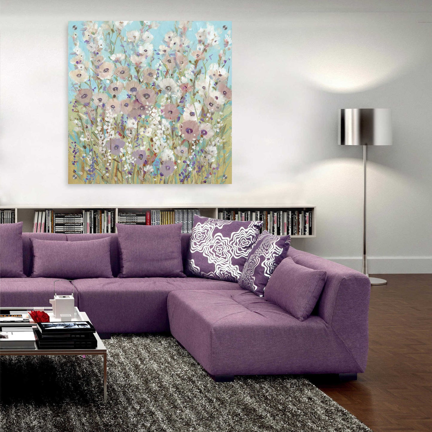 Epic Art 'Mixed Flowers II' by Tim O'Toole, Acrylic Glass Wall Art,36x36