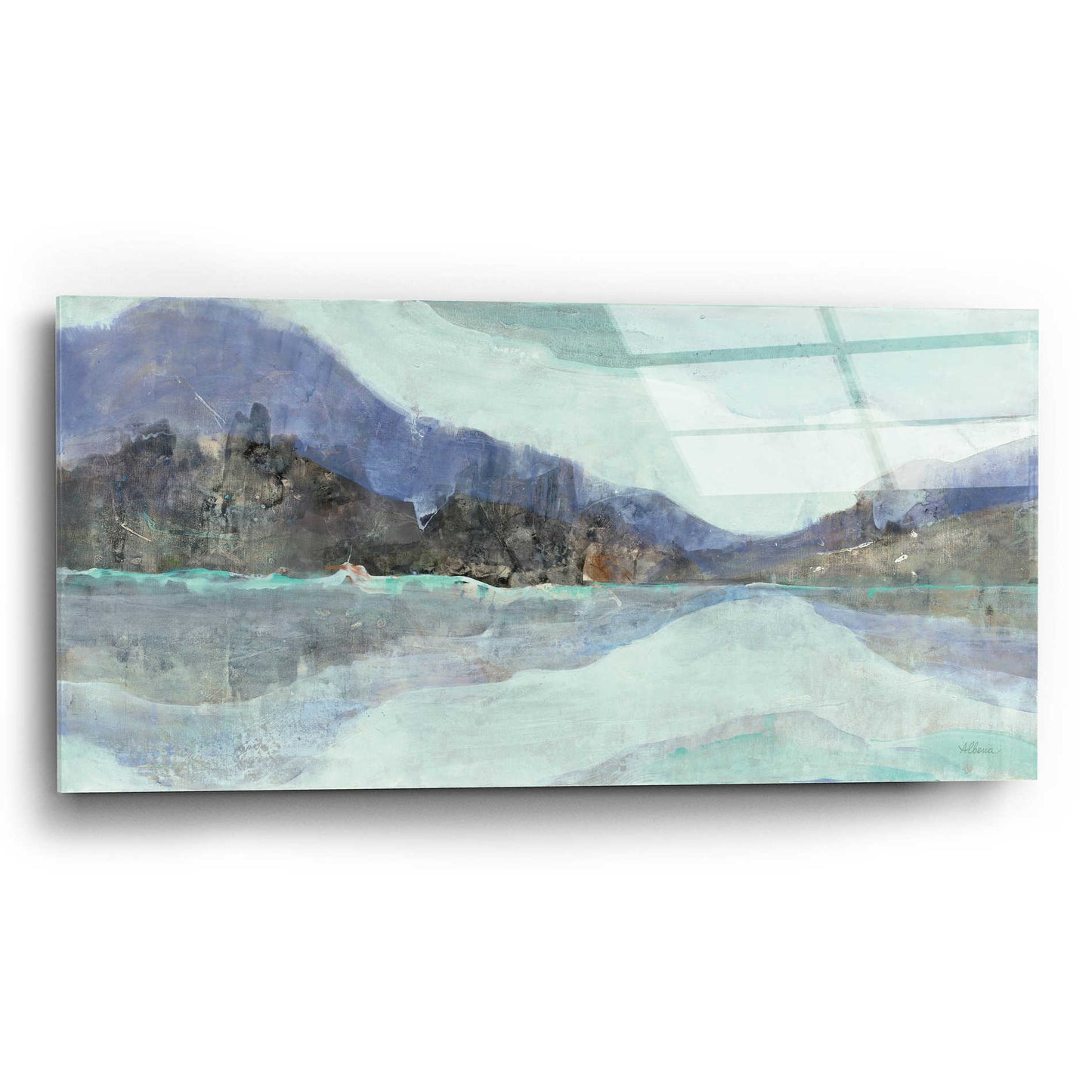 Epic Art 'Winter Landscape' by Albena Hristova, Acrylic Glass Wall Art,24x12