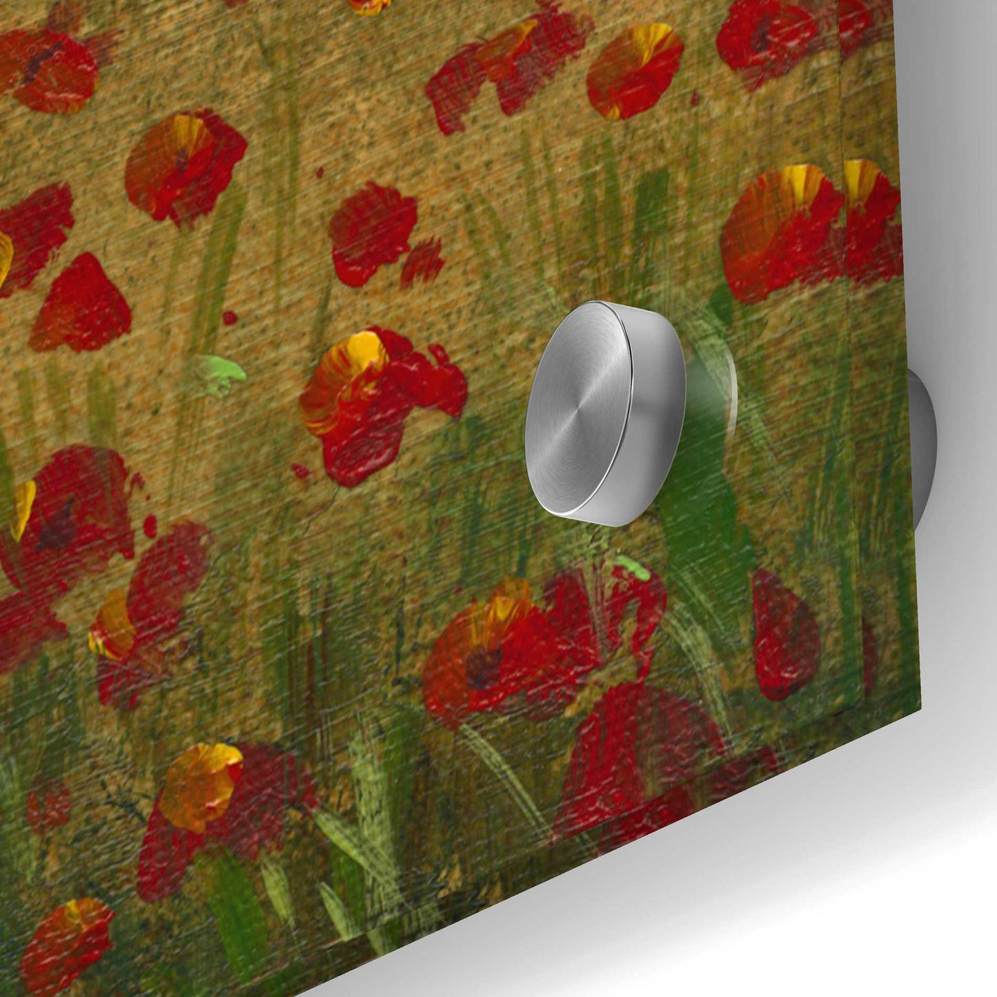 Epic Art 'Field of Poppies I' by Tim O'Toole, Acrylic Glass Wall Art,36x36