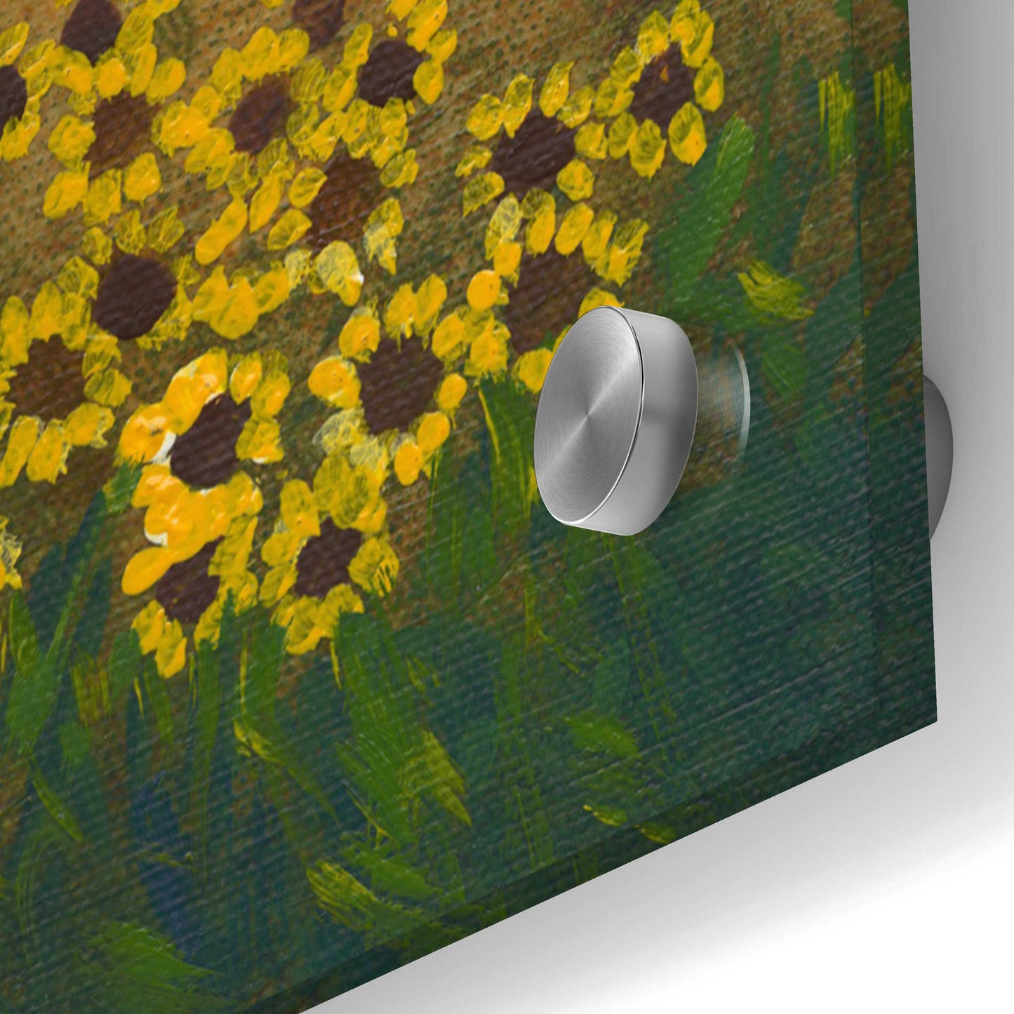 Epic Art 'Field of Sunflowers II' by Tim O'Toole, Acrylic Glass Wall Art,36x36