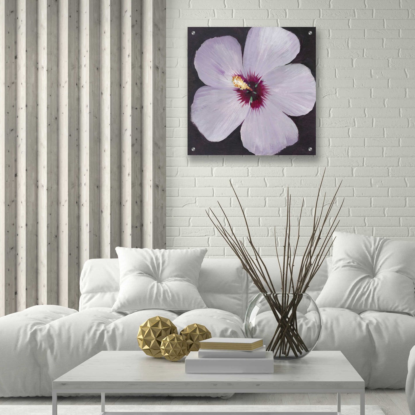 Epic Art 'Hibiscus Portrait I' by Tim O'Toole, Acrylic Glass Wall Art,24x24