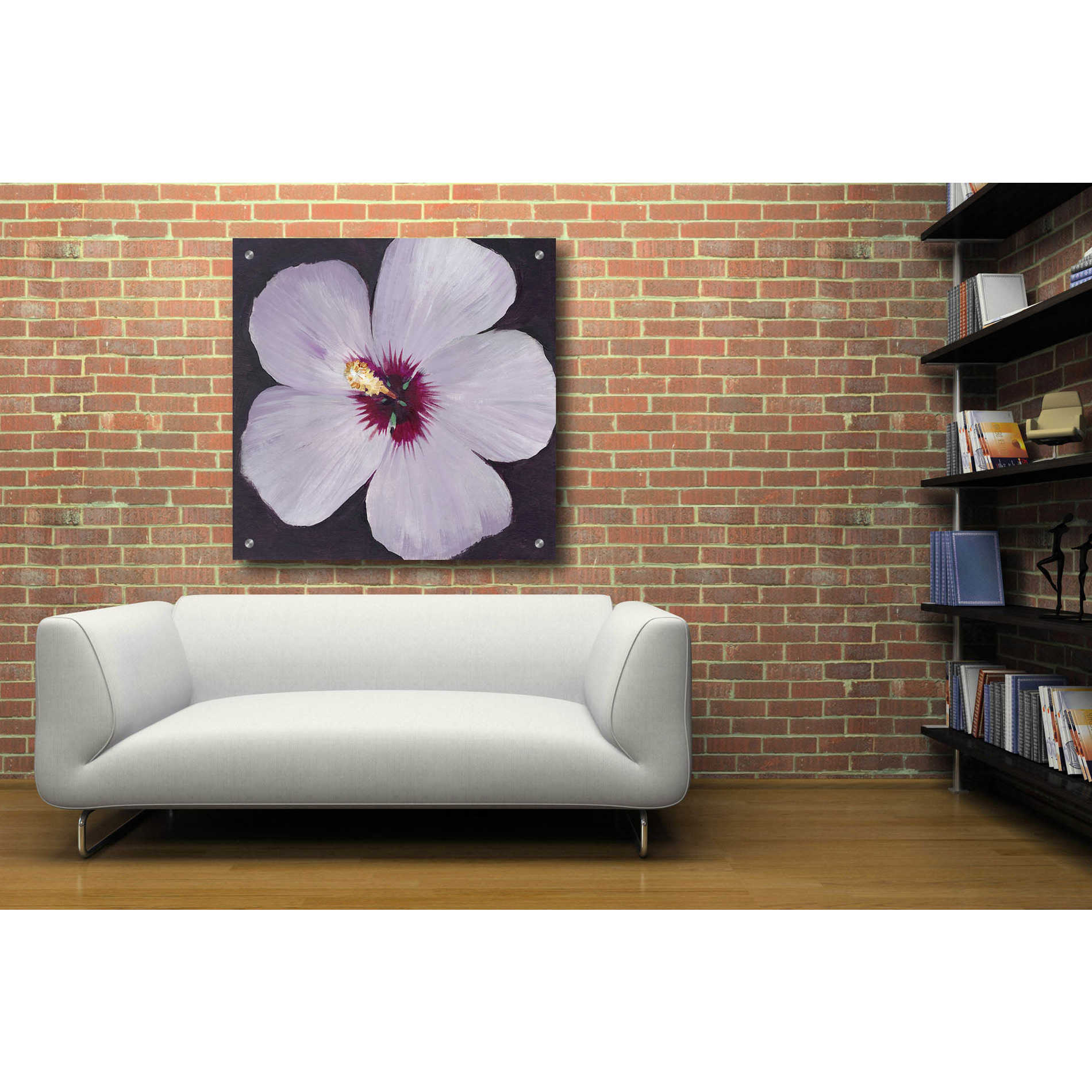 Epic Art 'Hibiscus Portrait I' by Tim O'Toole, Acrylic Glass Wall Art,36x36