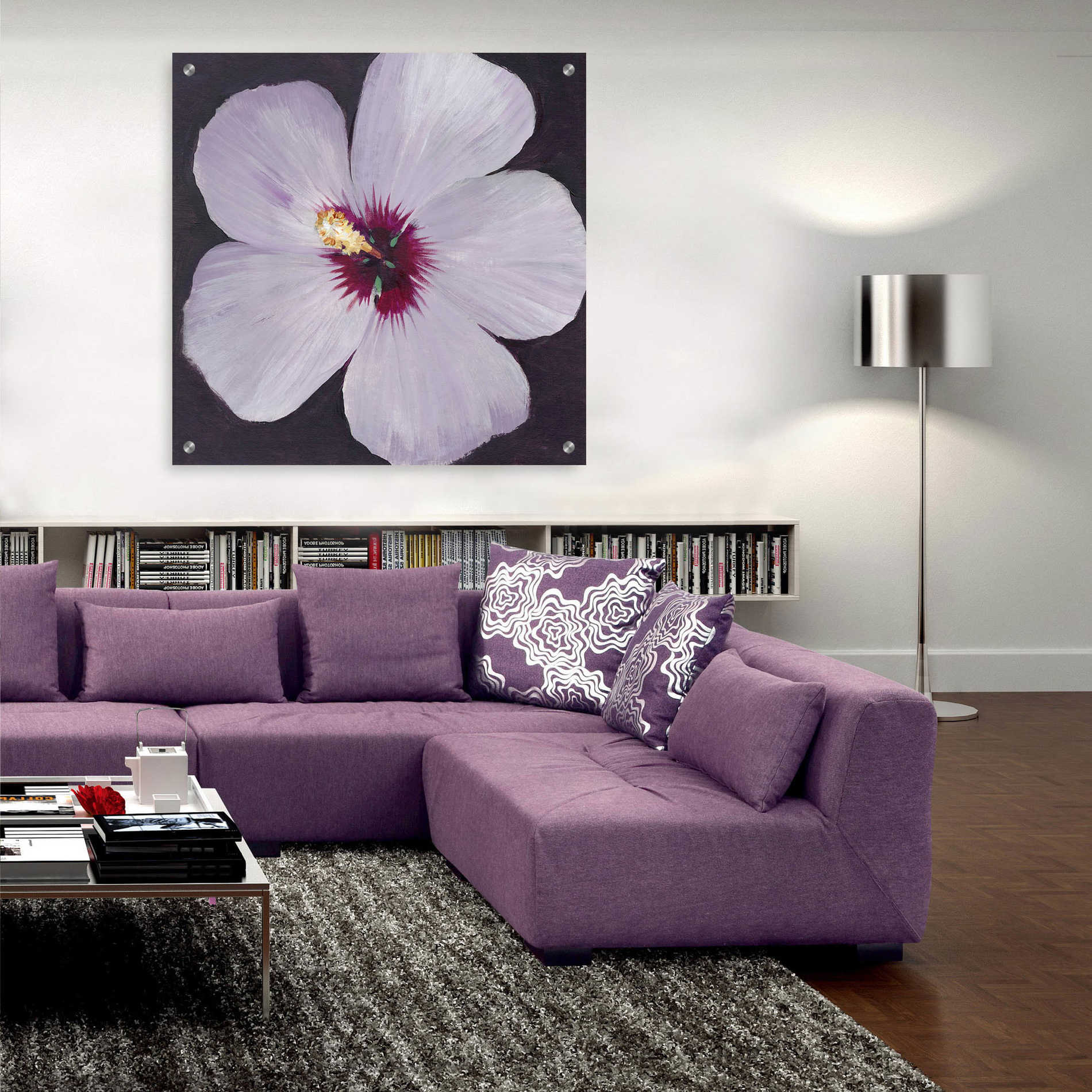 Epic Art 'Hibiscus Portrait I' by Tim O'Toole, Acrylic Glass Wall Art,36x36