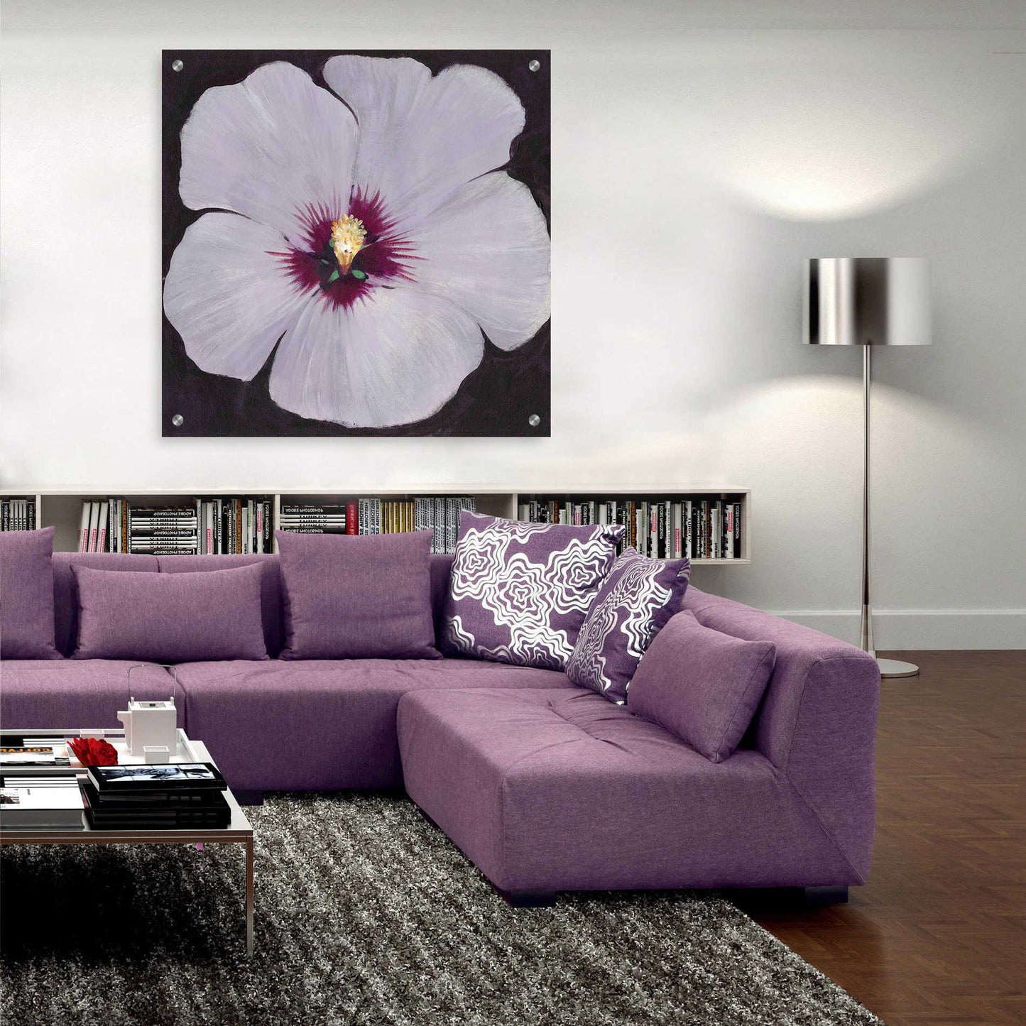 Epic Art 'Hibiscus Portrait II' by Tim O'Toole, Acrylic Glass Wall Art,36x36