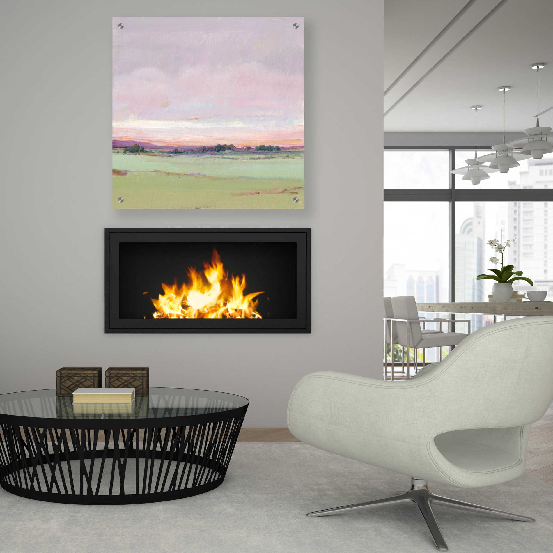 Epic Art 'Vivid Landscape II' by Tim O'Toole, Acrylic Glass Wall Art,36x36