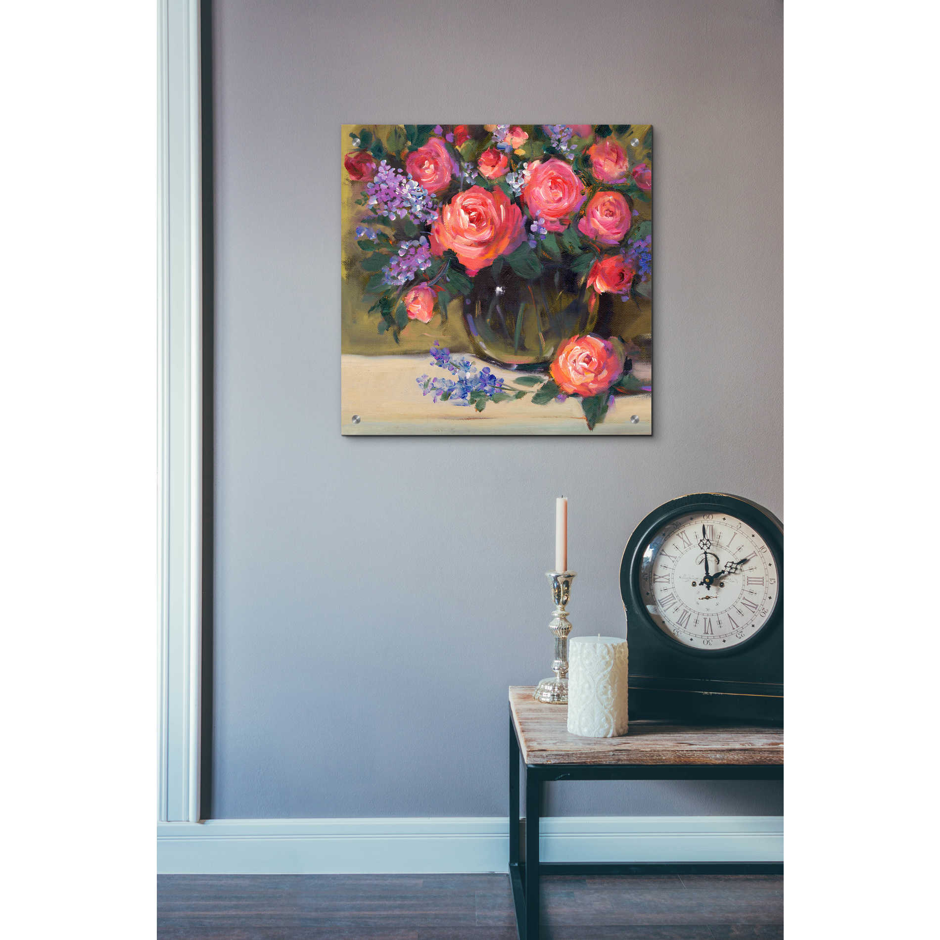 Epic Art 'Floral Still Life I' by Tim O'Toole, Acrylic Glass Wall Art,24x24