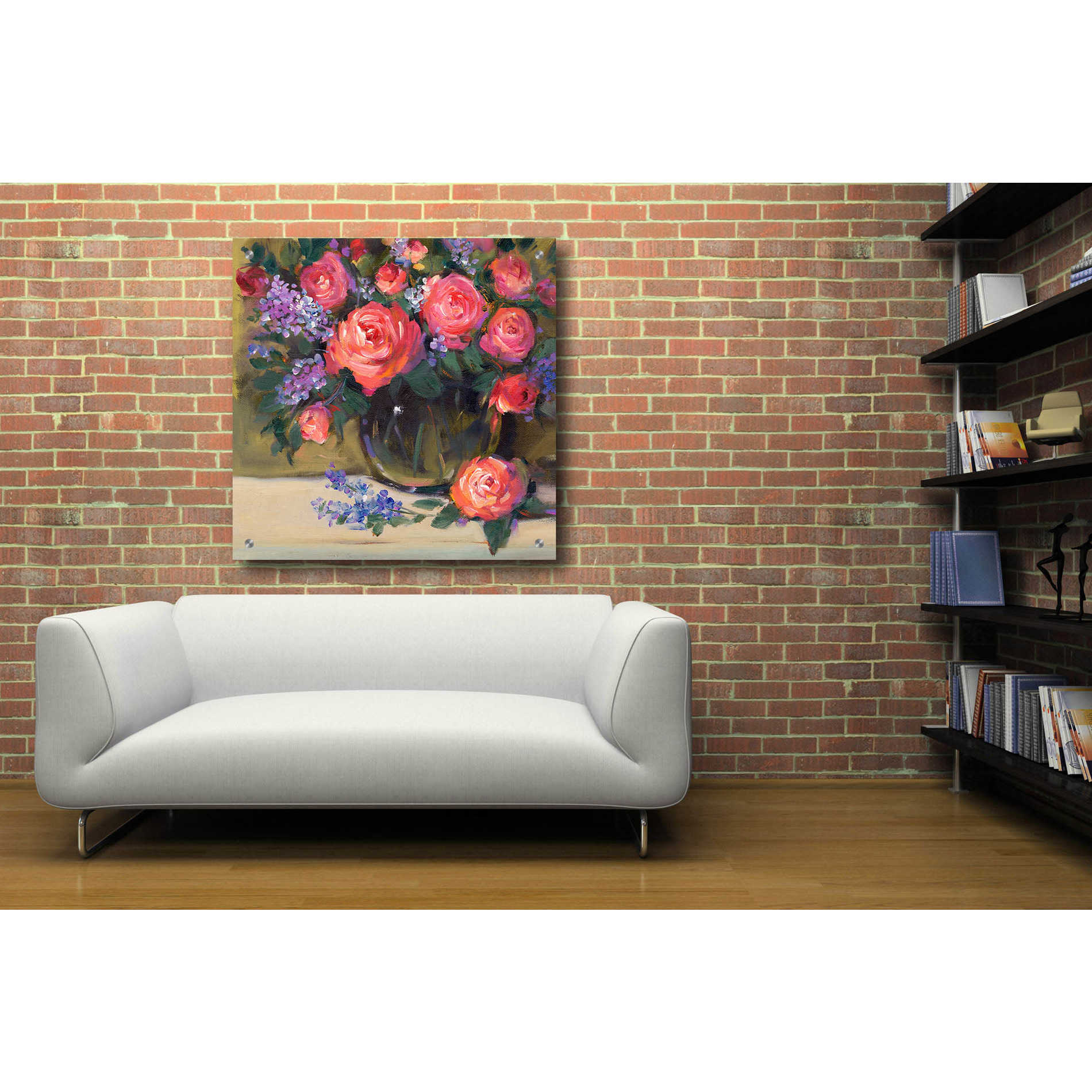 Epic Art 'Floral Still Life I' by Tim O'Toole, Acrylic Glass Wall Art,36x36