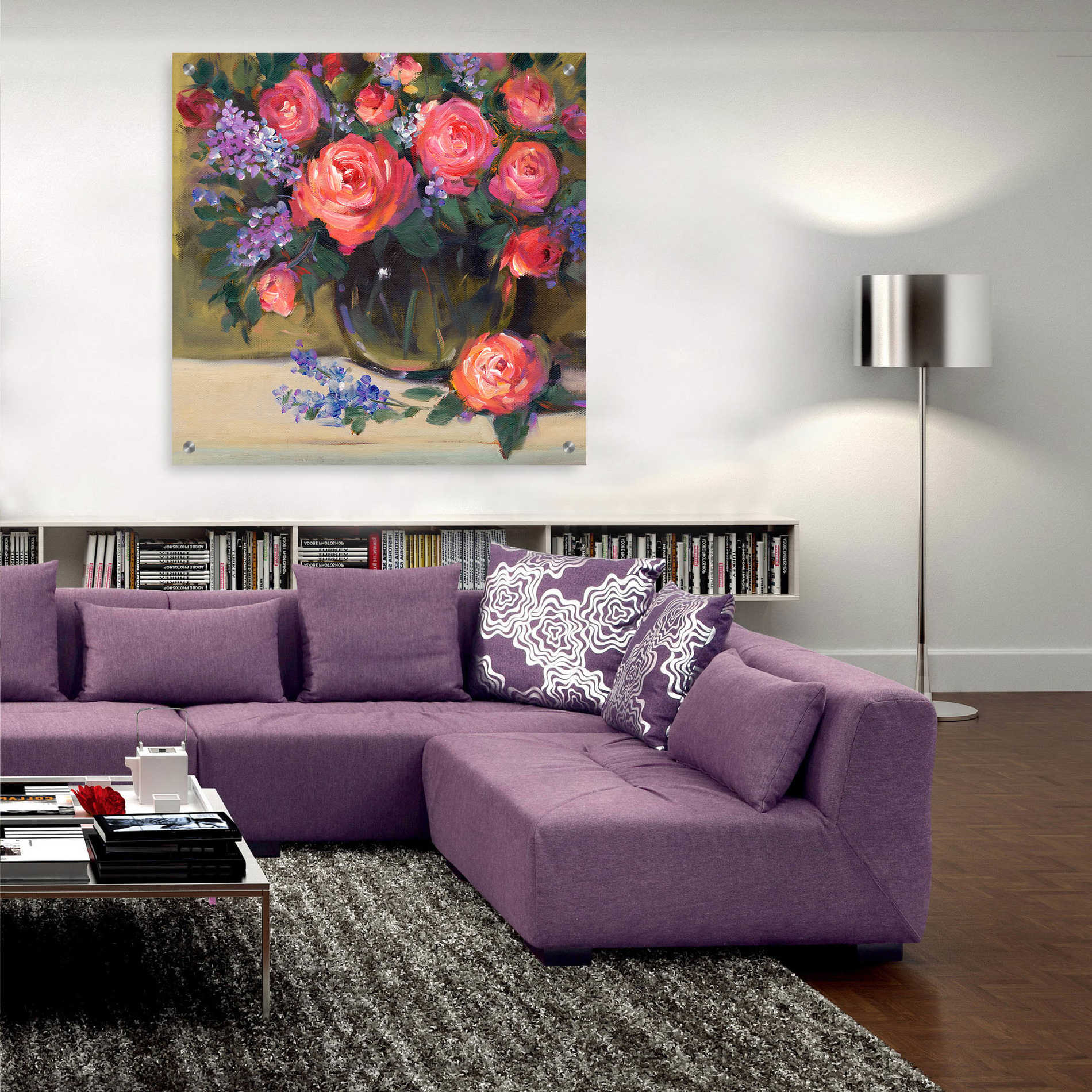 Epic Art 'Floral Still Life I' by Tim O'Toole, Acrylic Glass Wall Art,36x36