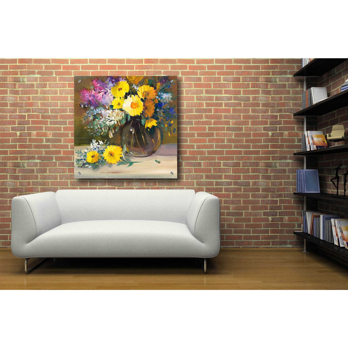 Epic Art 'Floral Still Life II' by Tim O'Toole, Acrylic Glass Wall Art,36x36