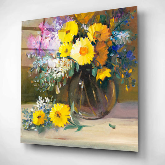 Epic Art 'Floral Still Life II' by Tim O'Toole, Acrylic Glass Wall Art