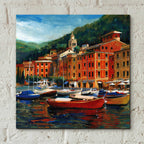 Epic Art 'Italian Village I' by Tim O'Toole, Acrylic Glass Wall Art,12x12