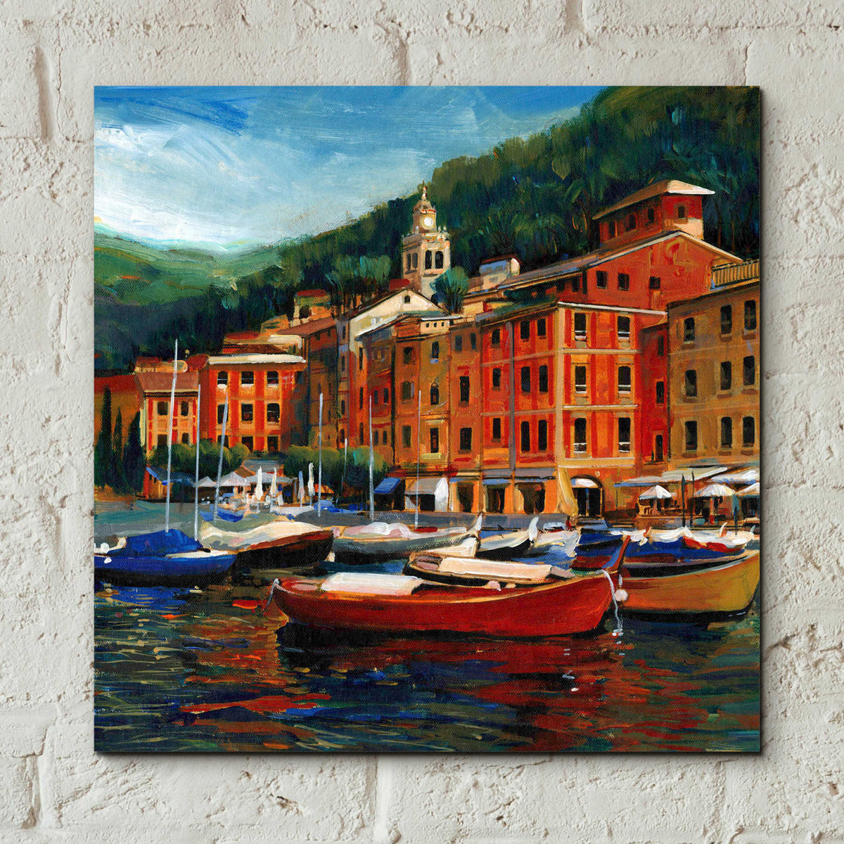 Epic Art 'Italian Village I' by Tim O'Toole, Acrylic Glass Wall Art,12x12
