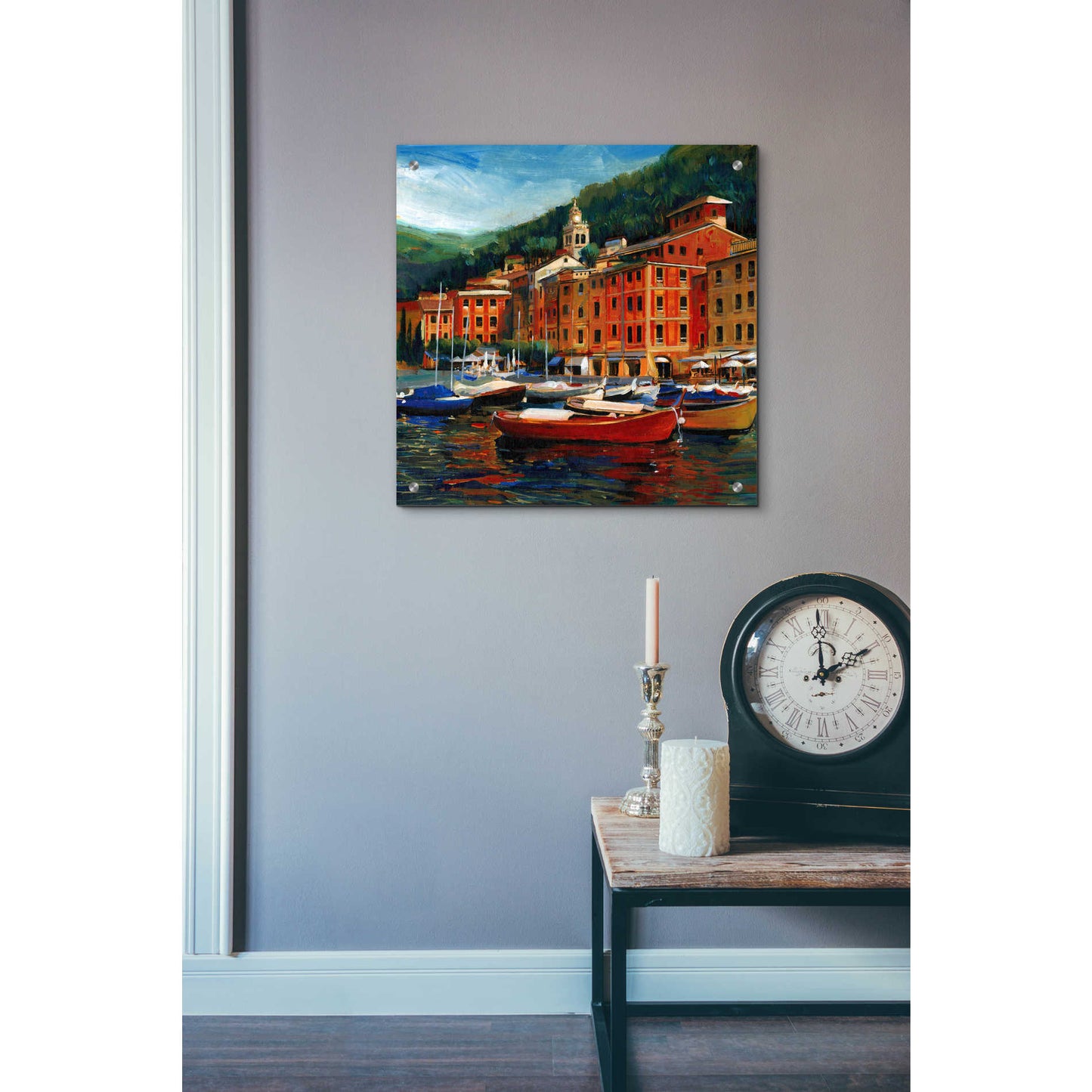 Epic Art 'Italian Village I' by Tim O'Toole, Acrylic Glass Wall Art,24x24