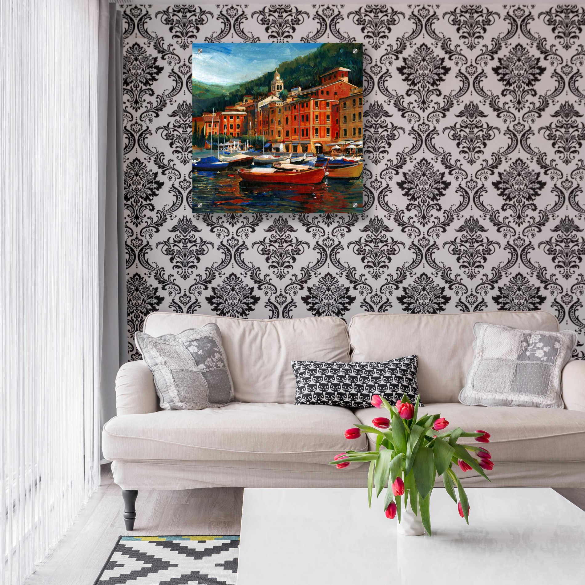 Epic Art 'Italian Village I' by Tim O'Toole, Acrylic Glass Wall Art,24x24