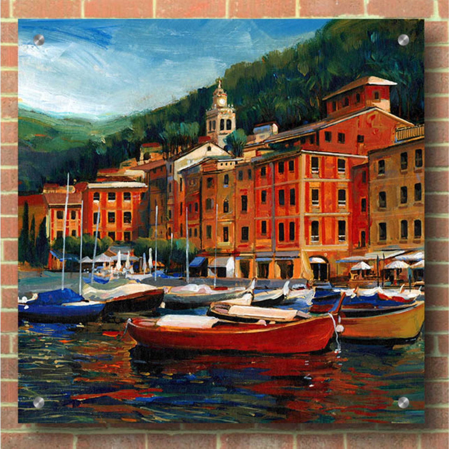 Epic Art 'Italian Village I' by Tim O'Toole, Acrylic Glass Wall Art,36x36