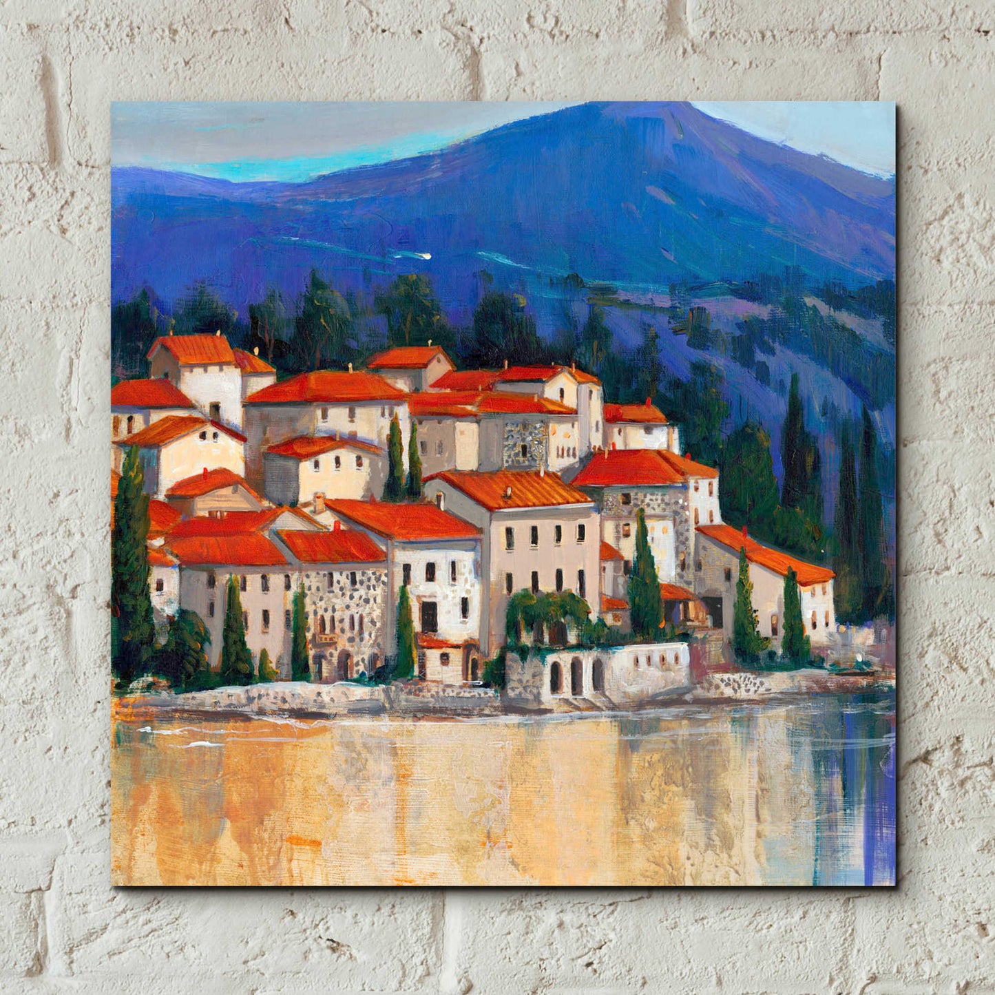 Epic Art 'Italian Village II' by Tim O'Toole, Acrylic Glass Wall Art,12x12