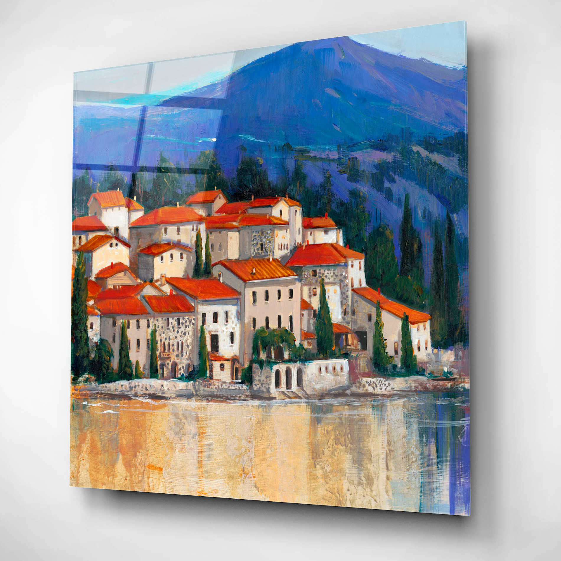 Epic Art 'Italian Village II' by Tim O'Toole, Acrylic Glass Wall Art,12x12