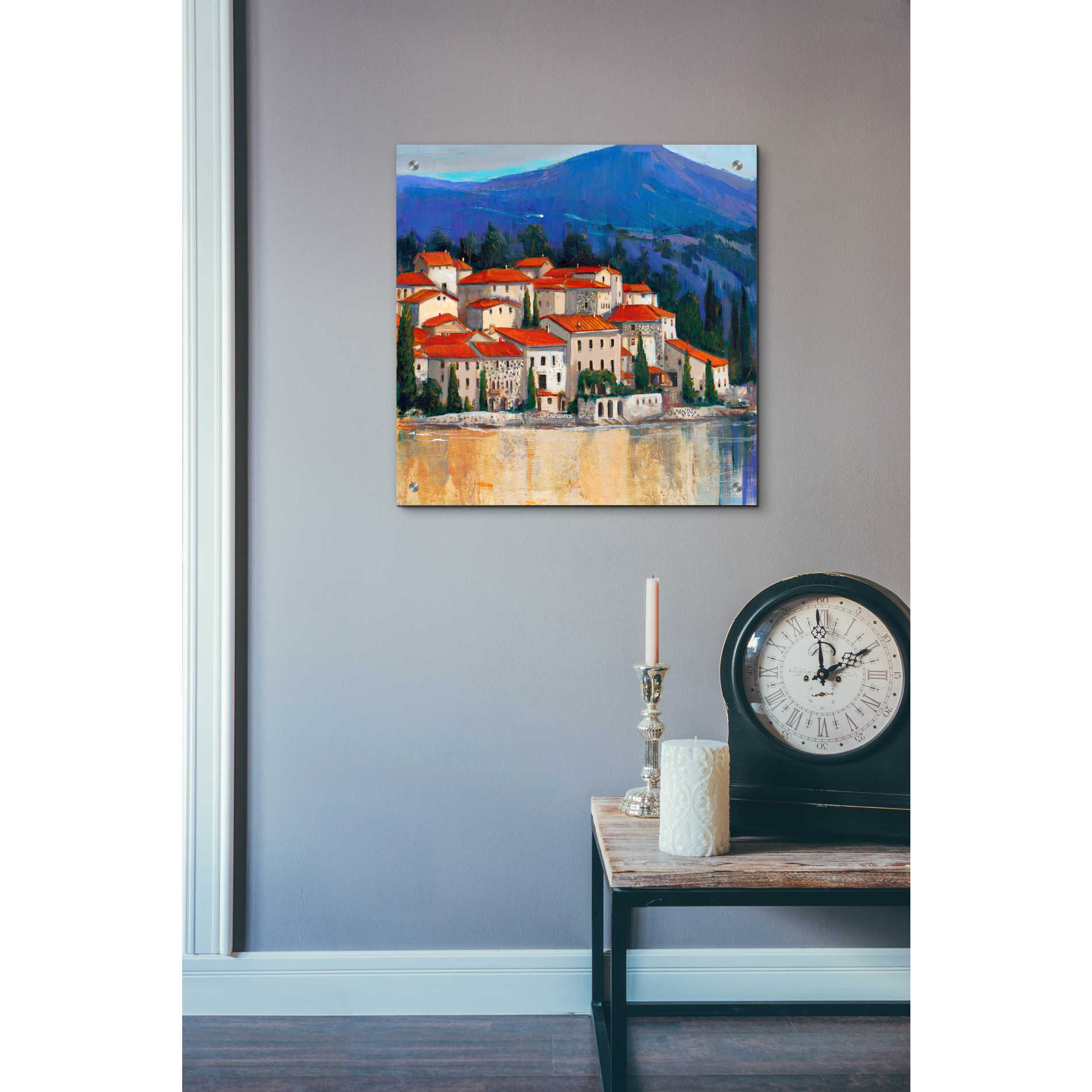 Epic Art 'Italian Village II' by Tim O'Toole, Acrylic Glass Wall Art,24x24