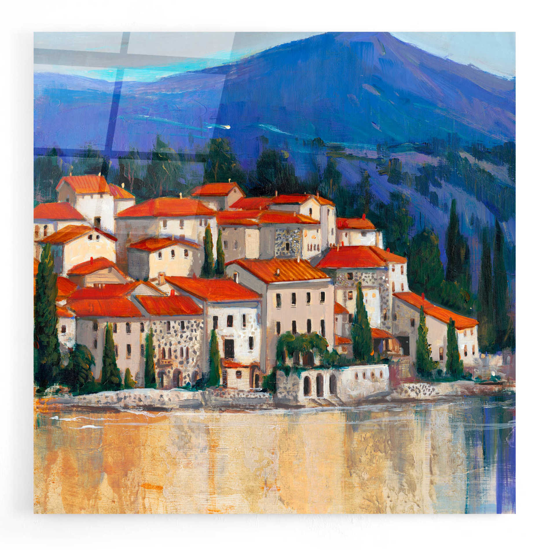 Epic Art 'Italian Village II' by Tim O'Toole, Acrylic Glass Wall Art,24x24