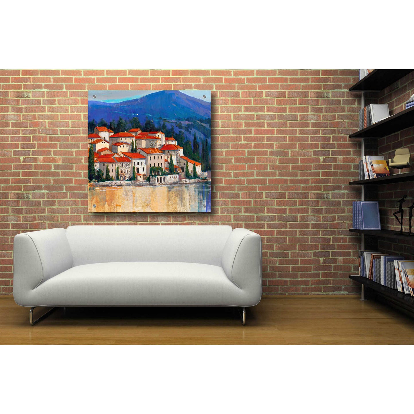 Epic Art 'Italian Village II' by Tim O'Toole, Acrylic Glass Wall Art,36x36