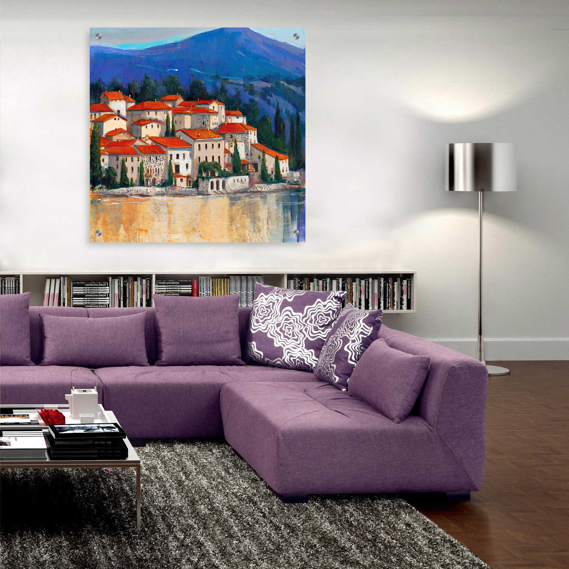 Epic Art 'Italian Village II' by Tim O'Toole, Acrylic Glass Wall Art,36x36