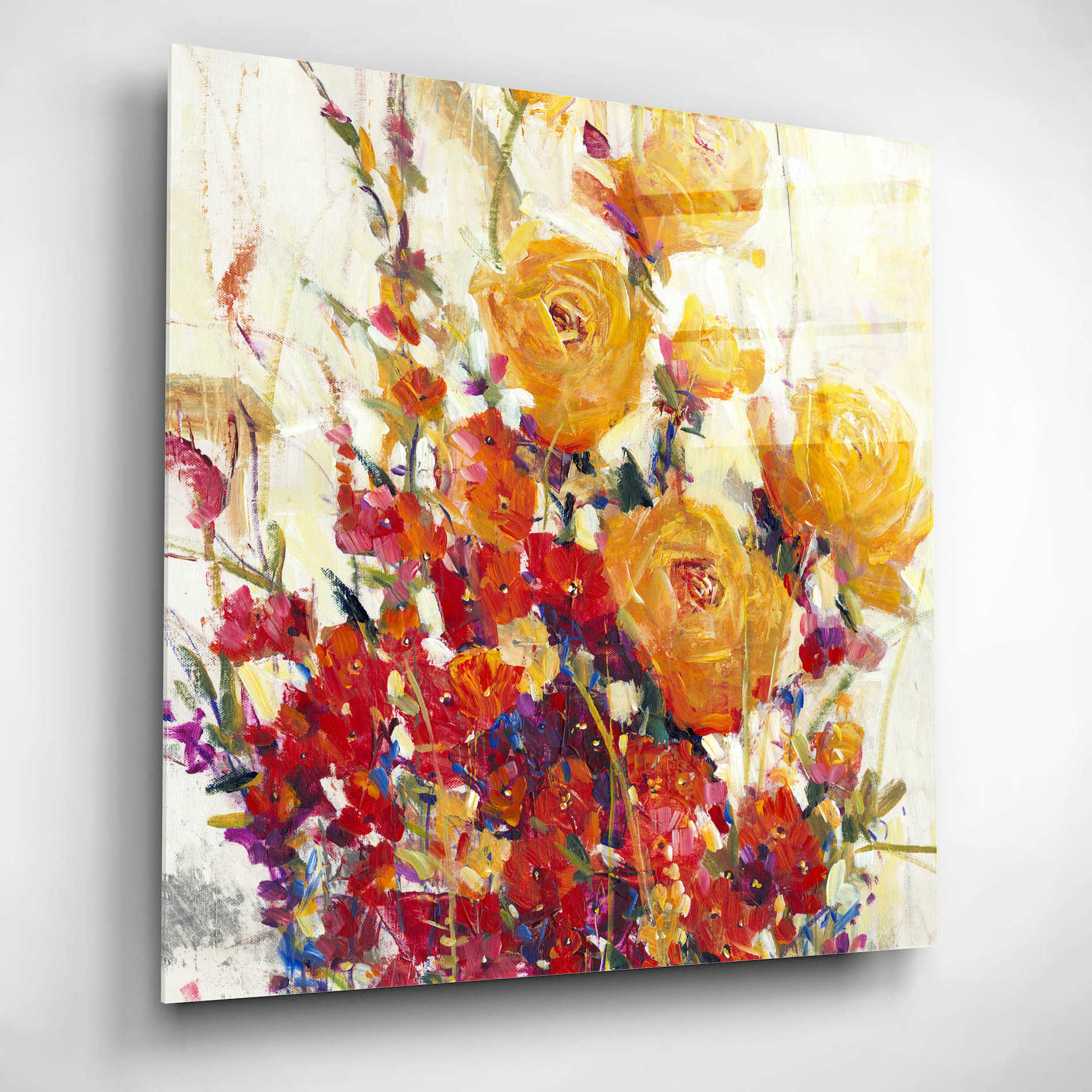 Epic Art 'Mixed Bouquet II' by Tim O'Toole, Acrylic Glass Wall Art,12x12