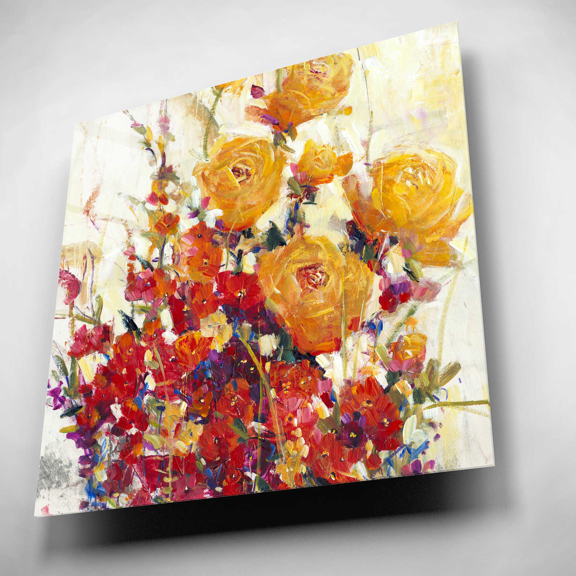Epic Art 'Mixed Bouquet II' by Tim O'Toole, Acrylic Glass Wall Art,12x12