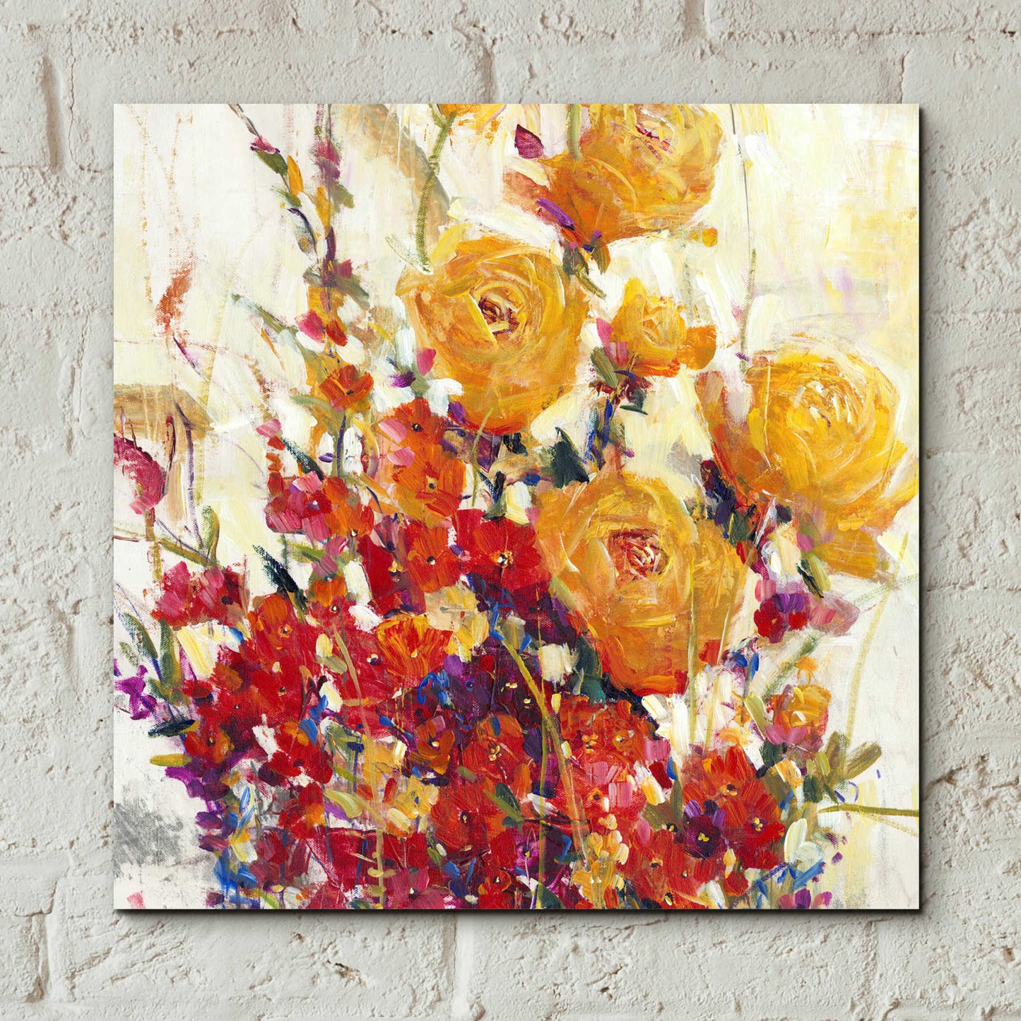 Epic Art 'Mixed Bouquet II' by Tim O'Toole, Acrylic Glass Wall Art,12x12