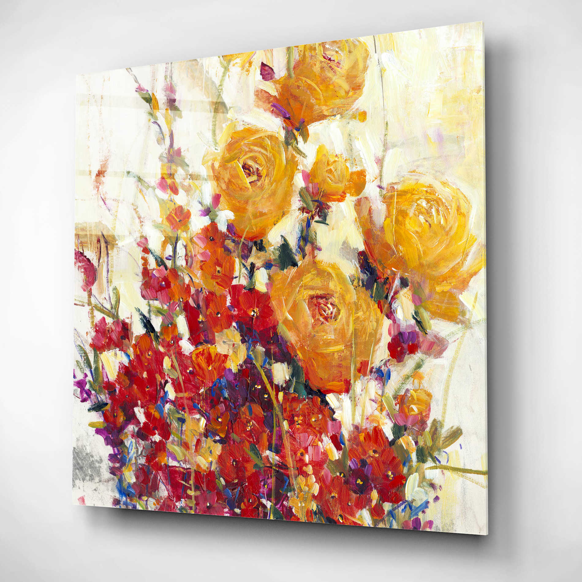 Epic Art 'Mixed Bouquet II' by Tim O'Toole, Acrylic Glass Wall Art,12x12