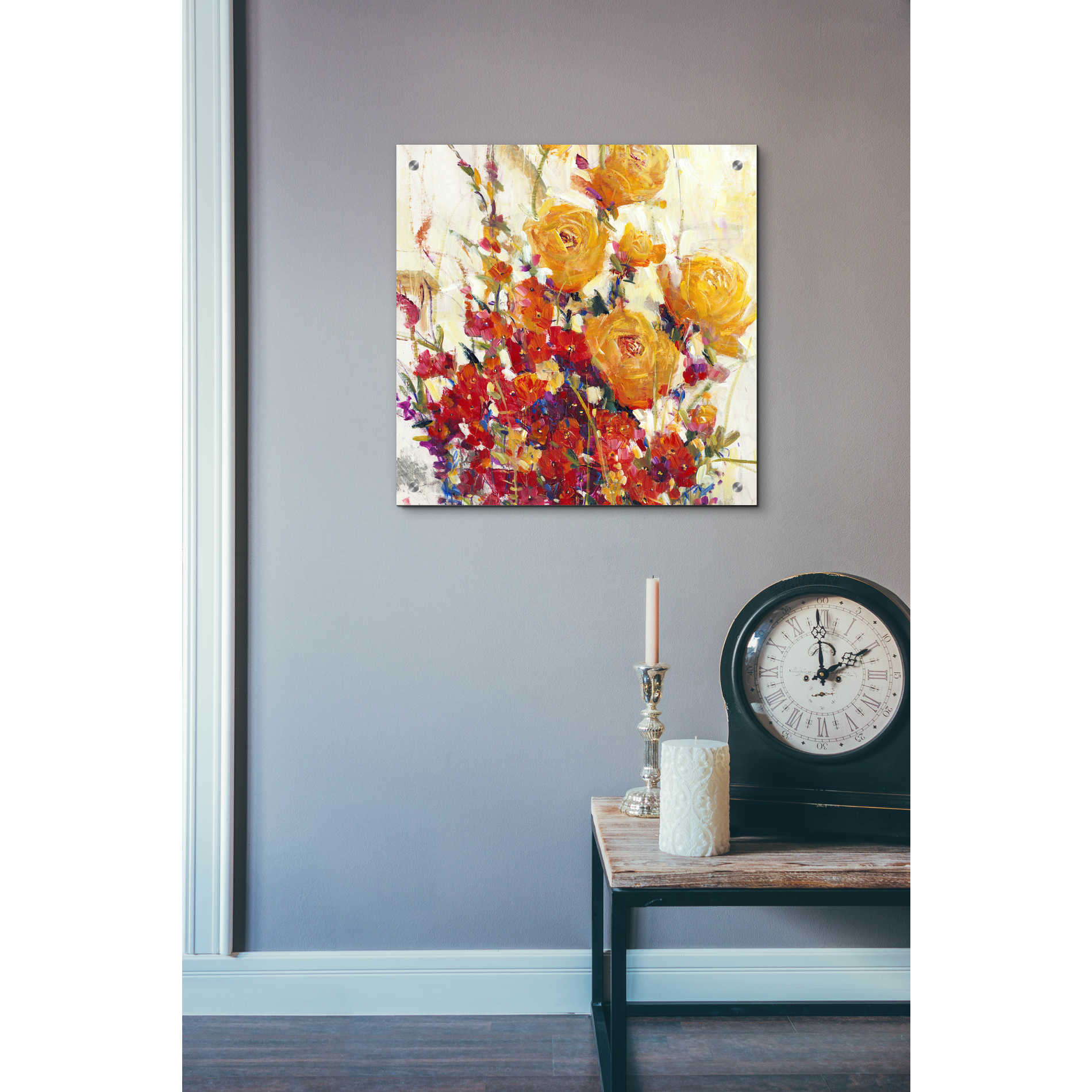 Epic Art 'Mixed Bouquet II' by Tim O'Toole, Acrylic Glass Wall Art,24x24