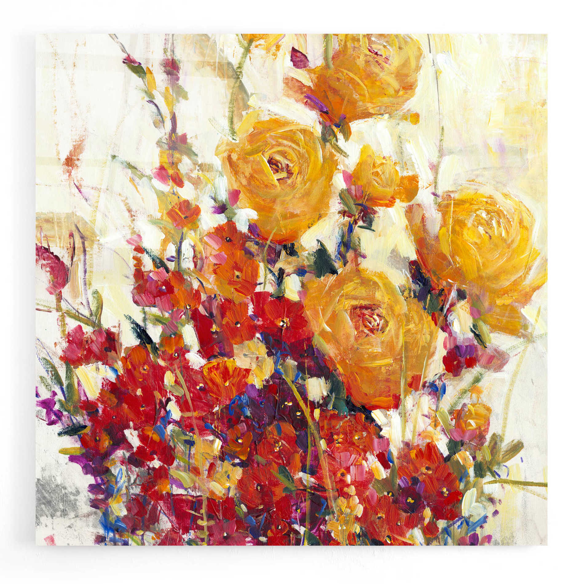 Epic Art 'Mixed Bouquet II' by Tim O'Toole, Acrylic Glass Wall Art,24x24