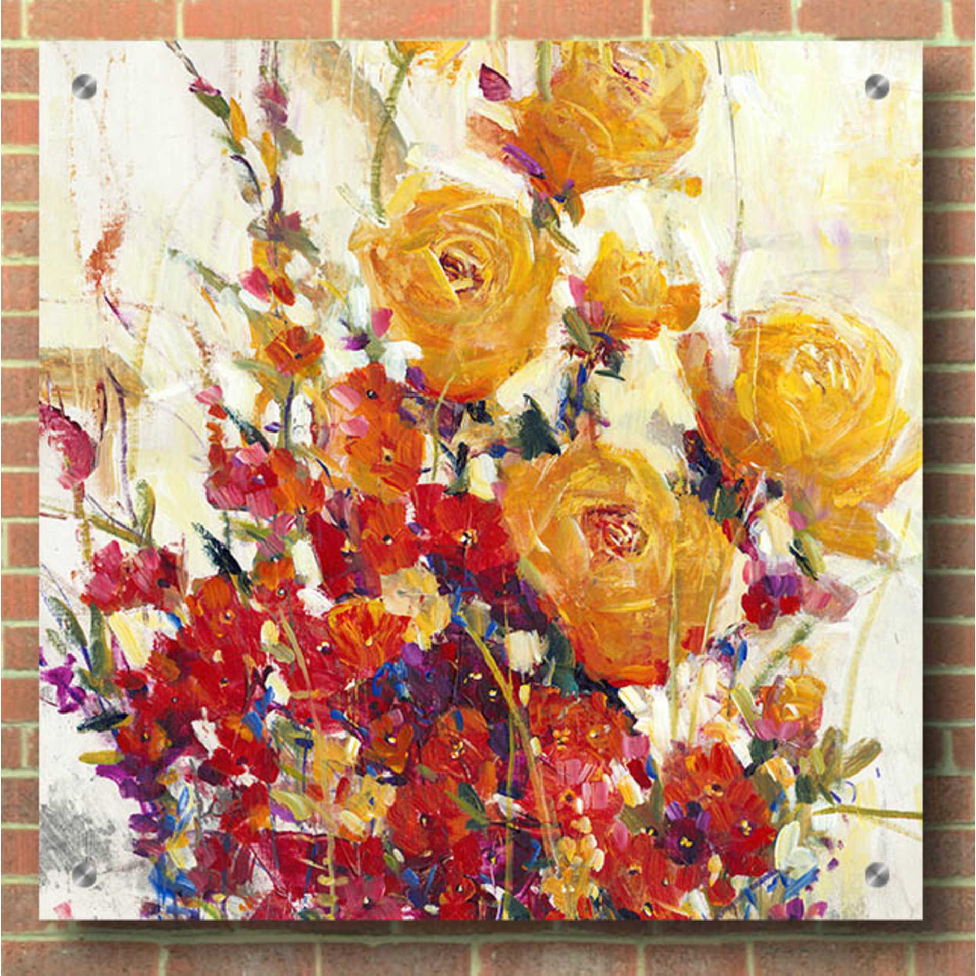 Epic Art 'Mixed Bouquet II' by Tim O'Toole, Acrylic Glass Wall Art,36x36