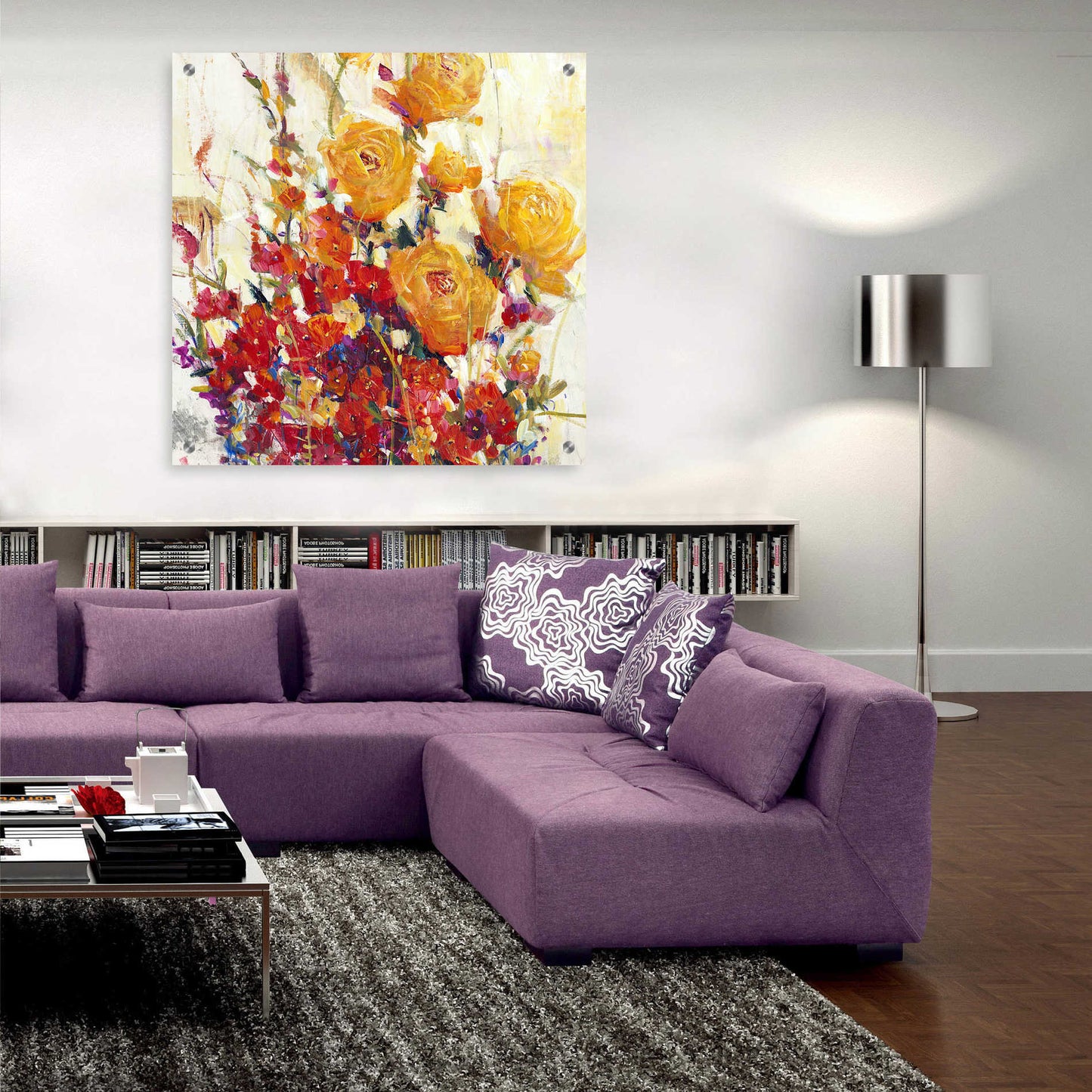 Epic Art 'Mixed Bouquet II' by Tim O'Toole, Acrylic Glass Wall Art,36x36