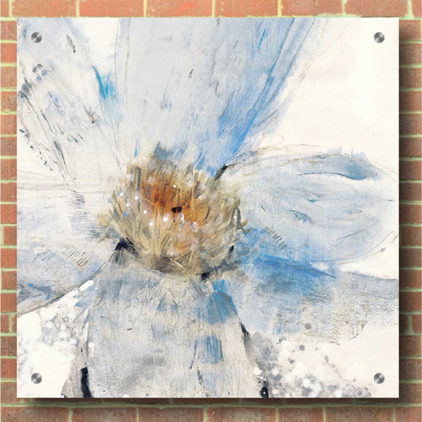 Epic Art 'Custom Floral Blue I' by Tim O'Toole, Acrylic Glass Wall Art,36x36