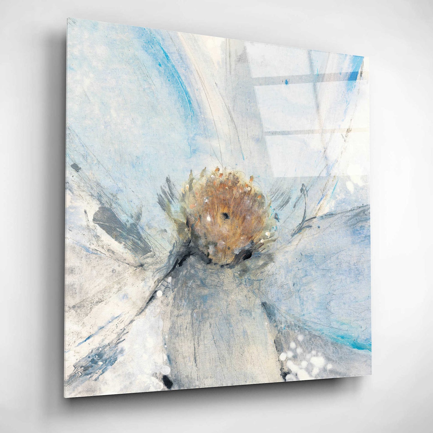 Epic Art 'Custom Floral Blue II' by Tim O'Toole, Acrylic Glass Wall Art,12x12