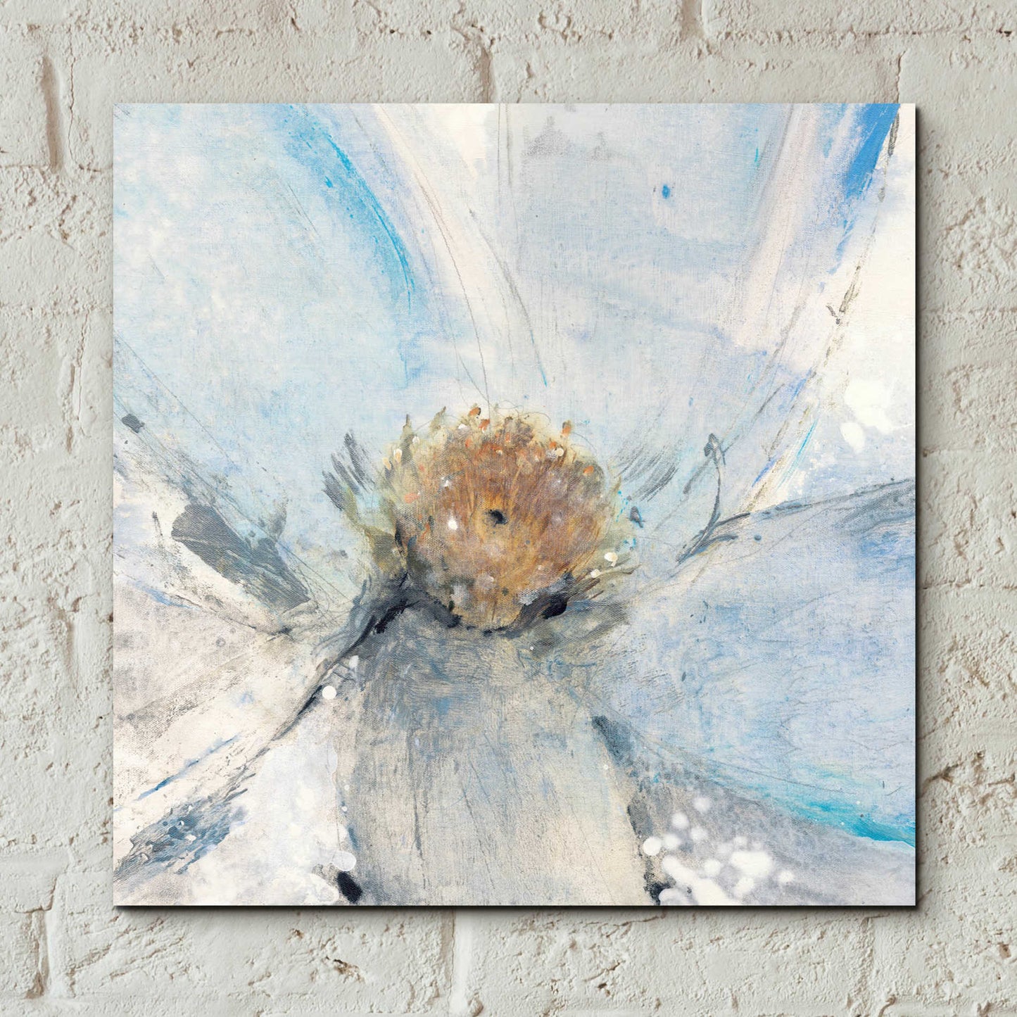 Epic Art 'Custom Floral Blue II' by Tim O'Toole, Acrylic Glass Wall Art,12x12