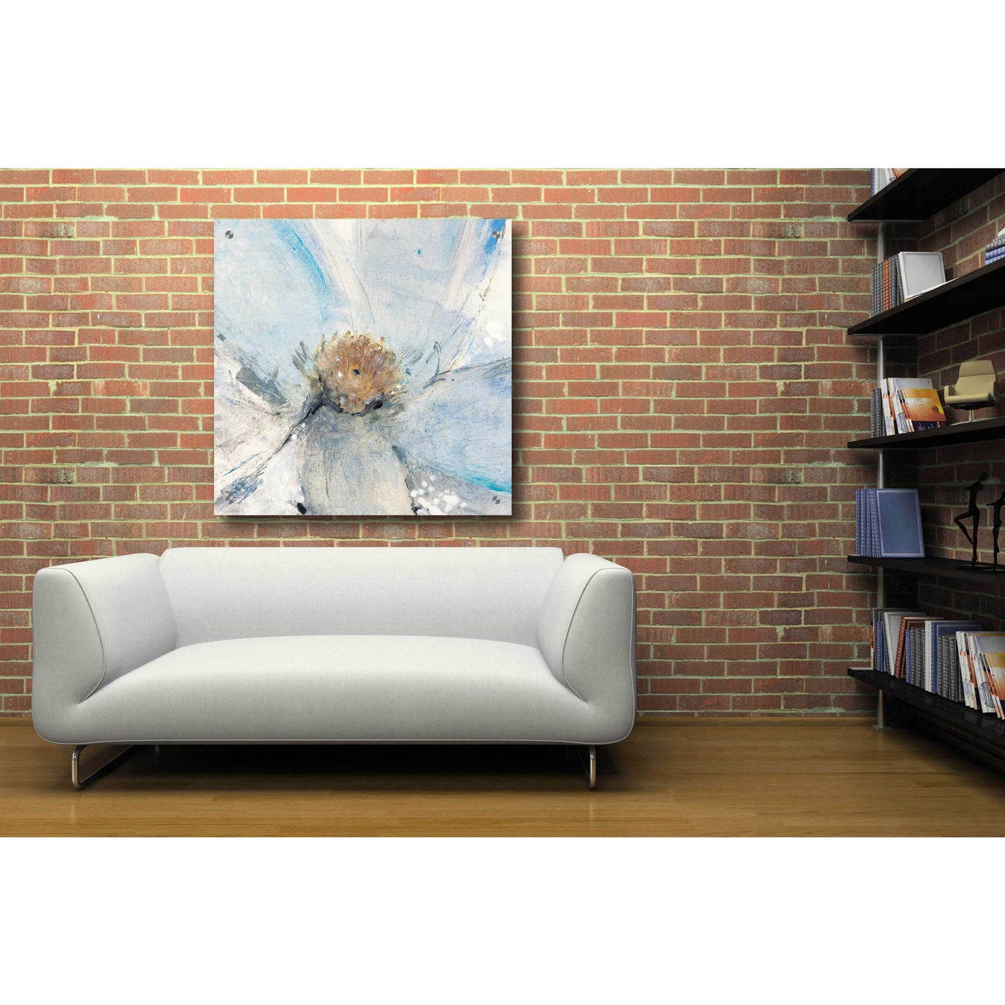 Epic Art 'Custom Floral Blue II' by Tim O'Toole, Acrylic Glass Wall Art,36x36