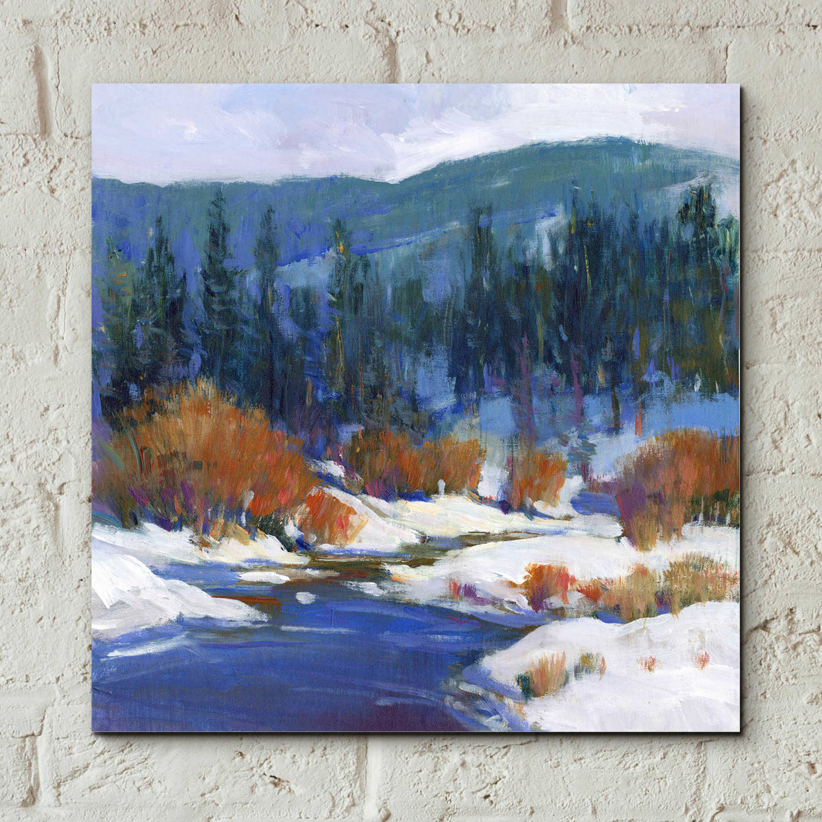 Epic Art 'Mountain Creek I' by Tim O'Toole, Acrylic Glass Wall Art,12x12