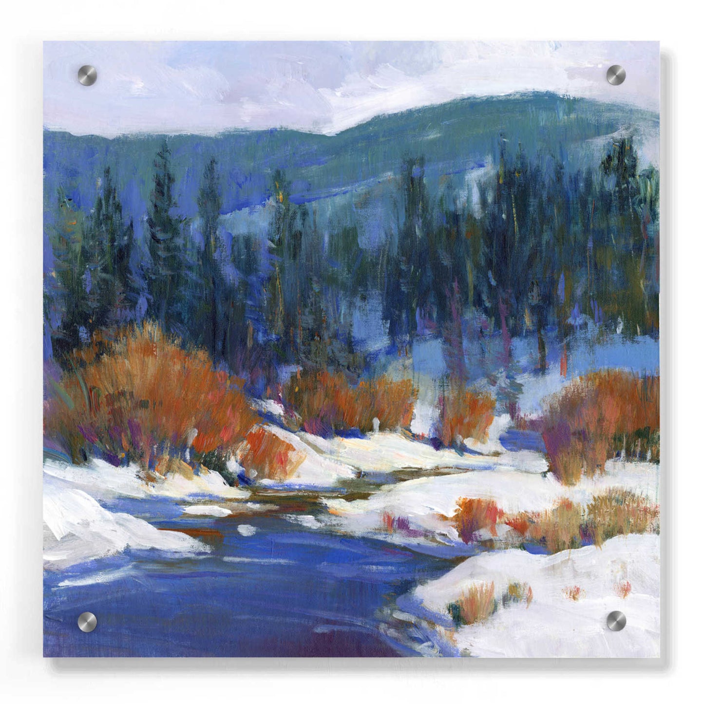 Epic Art 'Mountain Creek I' by Tim O'Toole, Acrylic Glass Wall Art,36x36