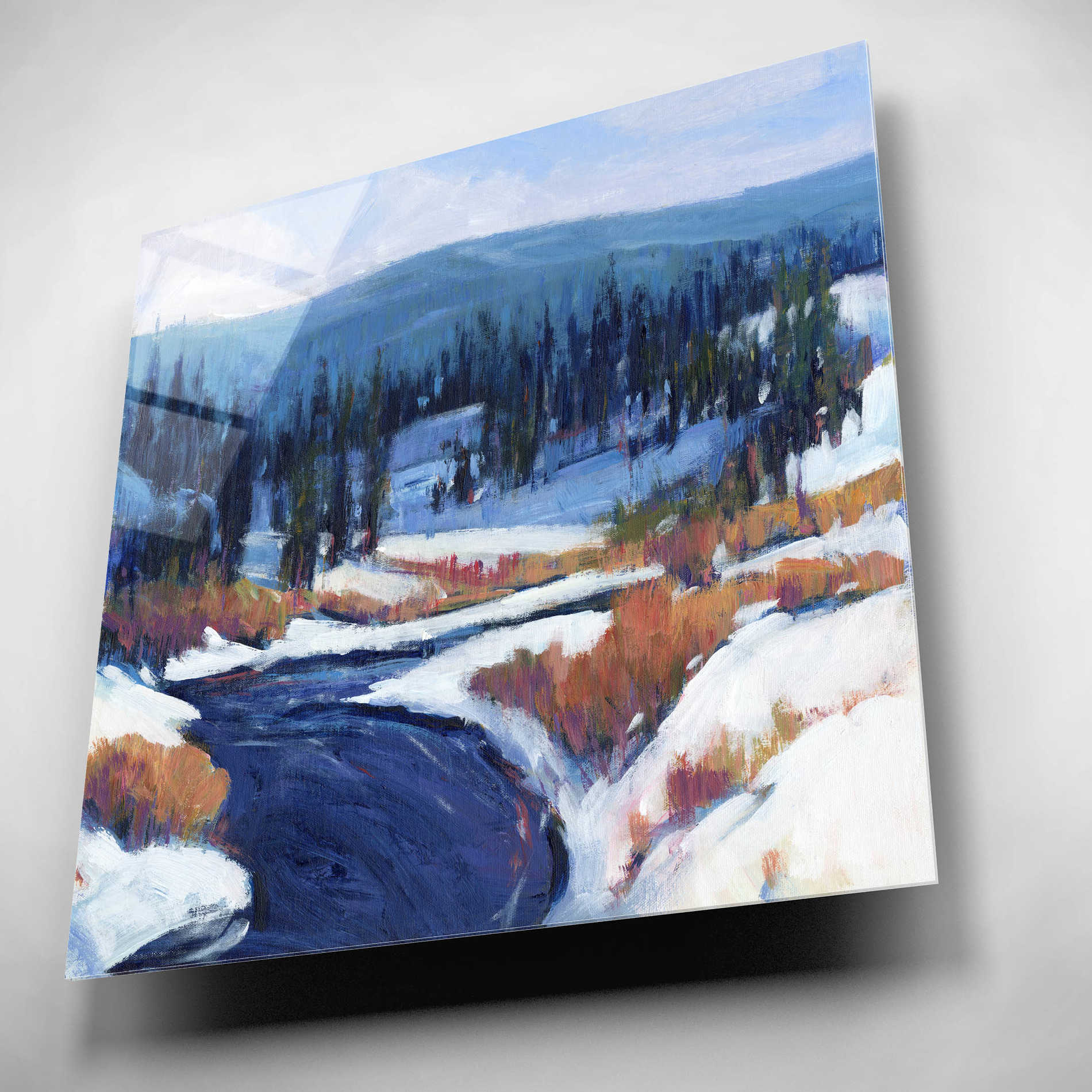 Epic Art 'Mountain Creek II' by Tim O'Toole, Acrylic Glass Wall Art,12x12