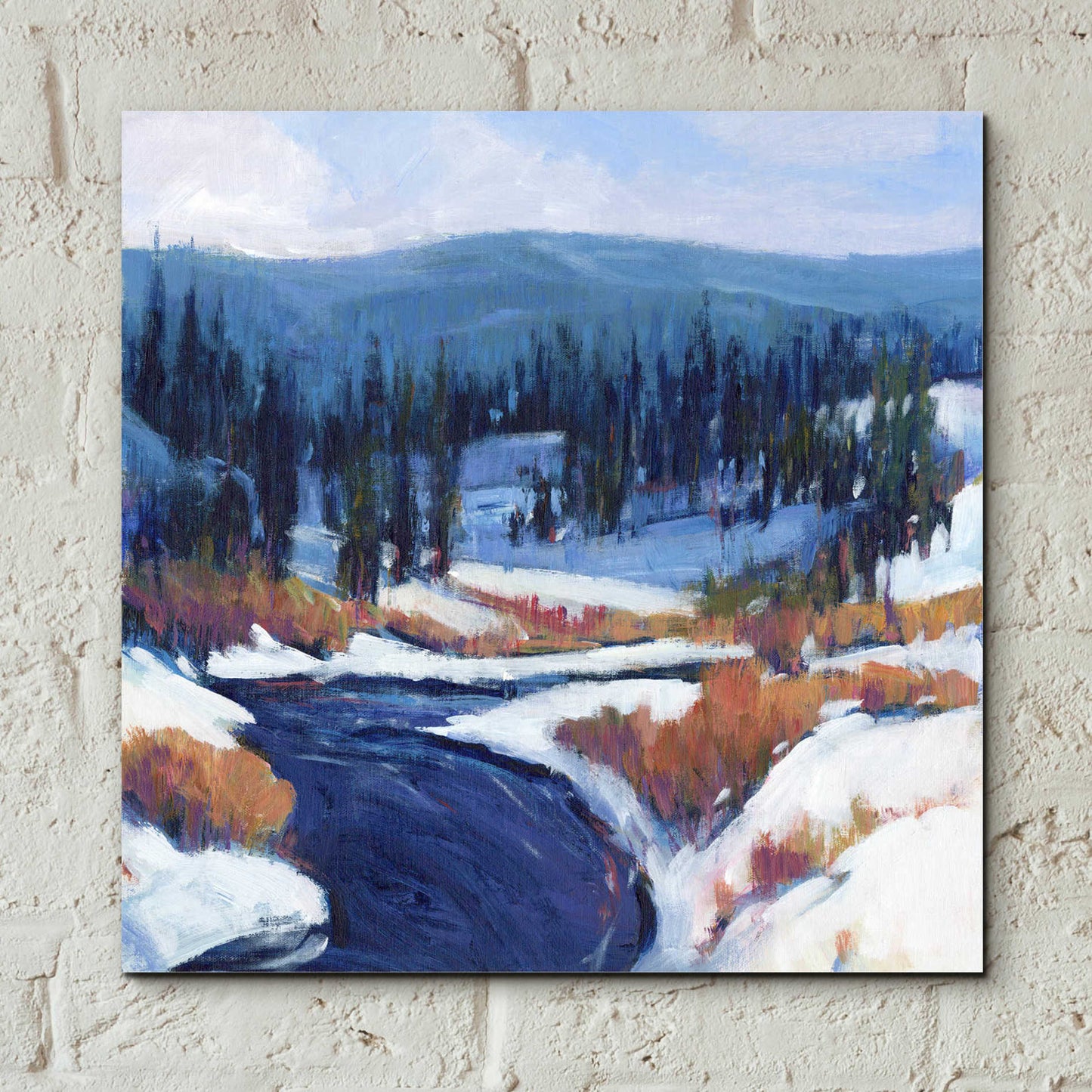 Epic Art 'Mountain Creek II' by Tim O'Toole, Acrylic Glass Wall Art,12x12