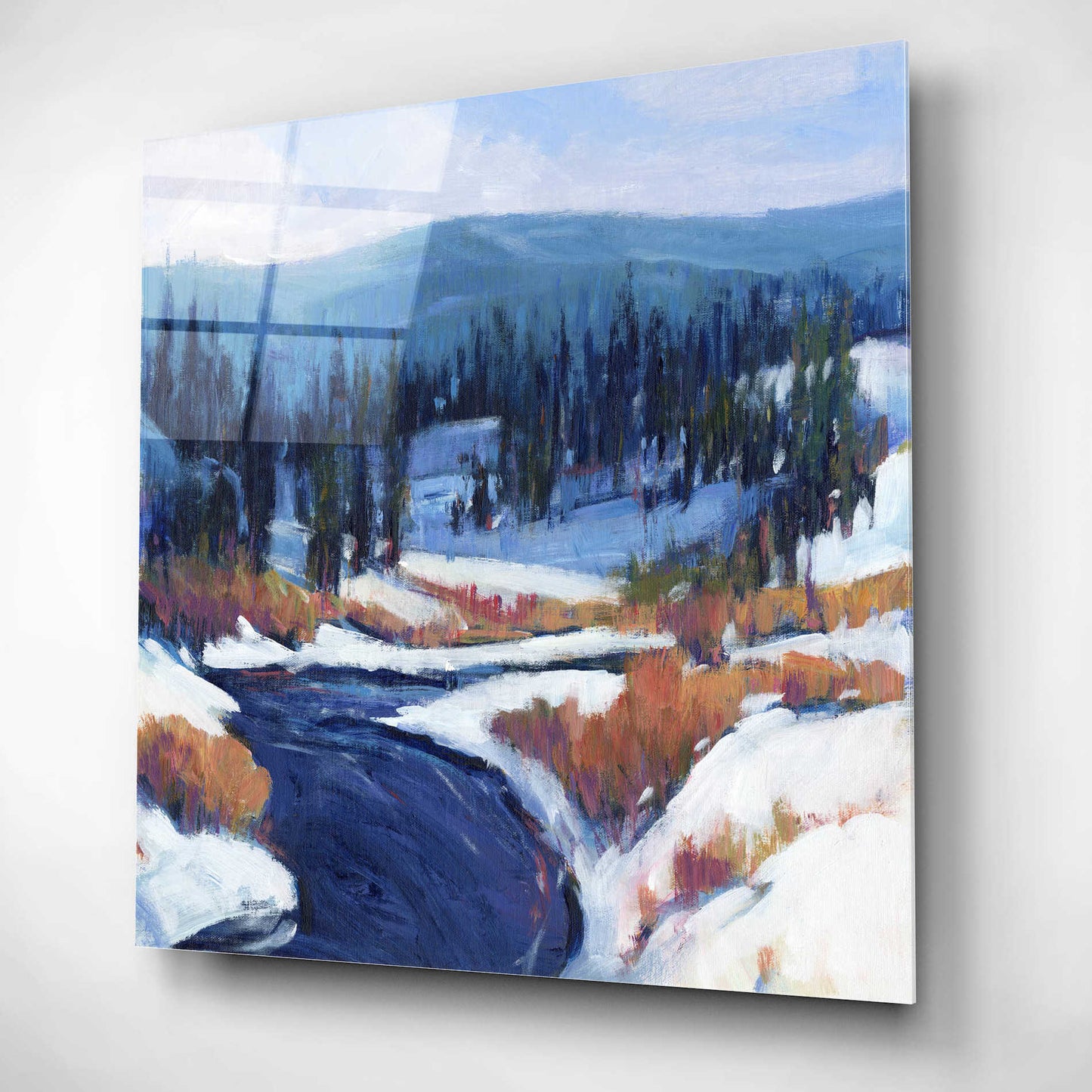 Epic Art 'Mountain Creek II' by Tim O'Toole, Acrylic Glass Wall Art,12x12