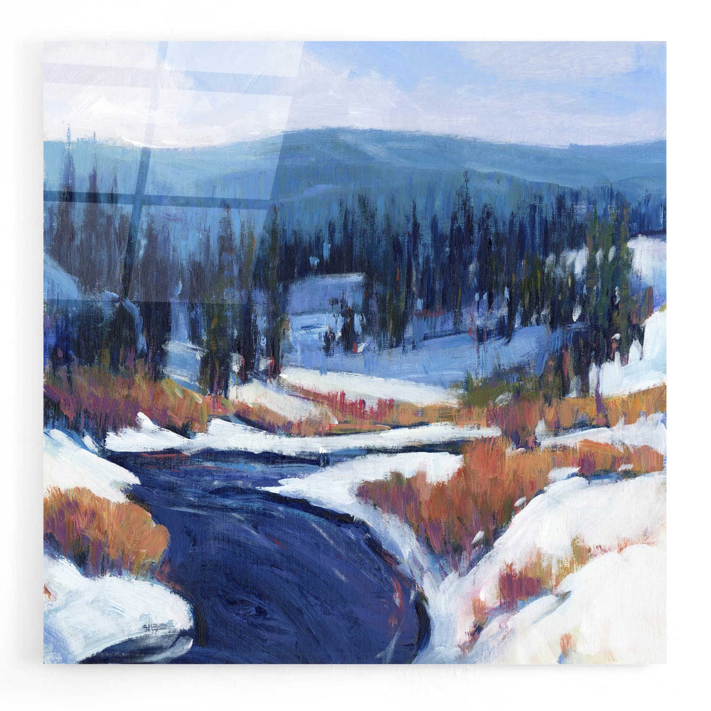 Epic Art 'Mountain Creek II' by Tim O'Toole, Acrylic Glass Wall Art,24x24