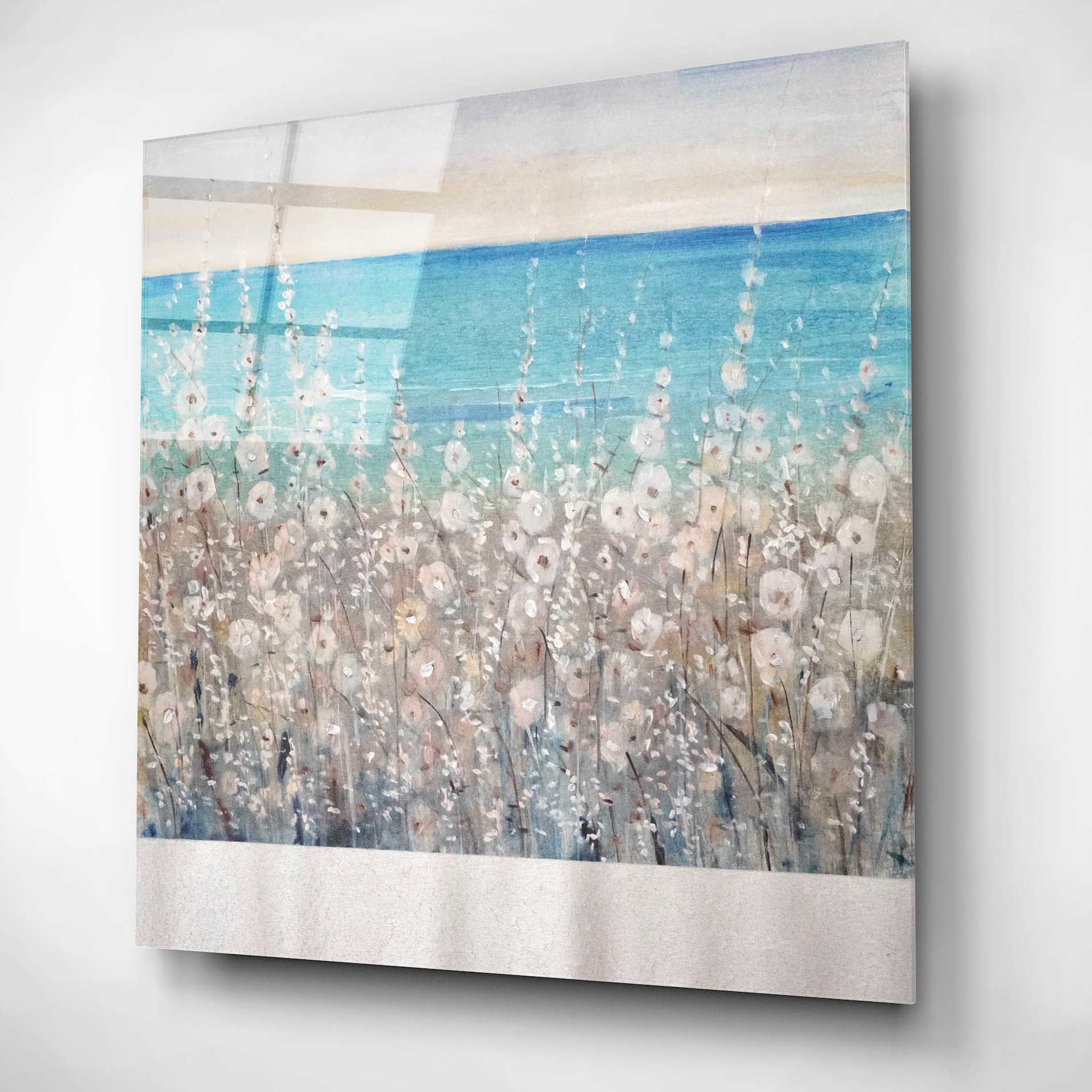 Epic Art 'Flowers by the Sea I' by Tim O'Toole, Acrylic Glass Wall Art