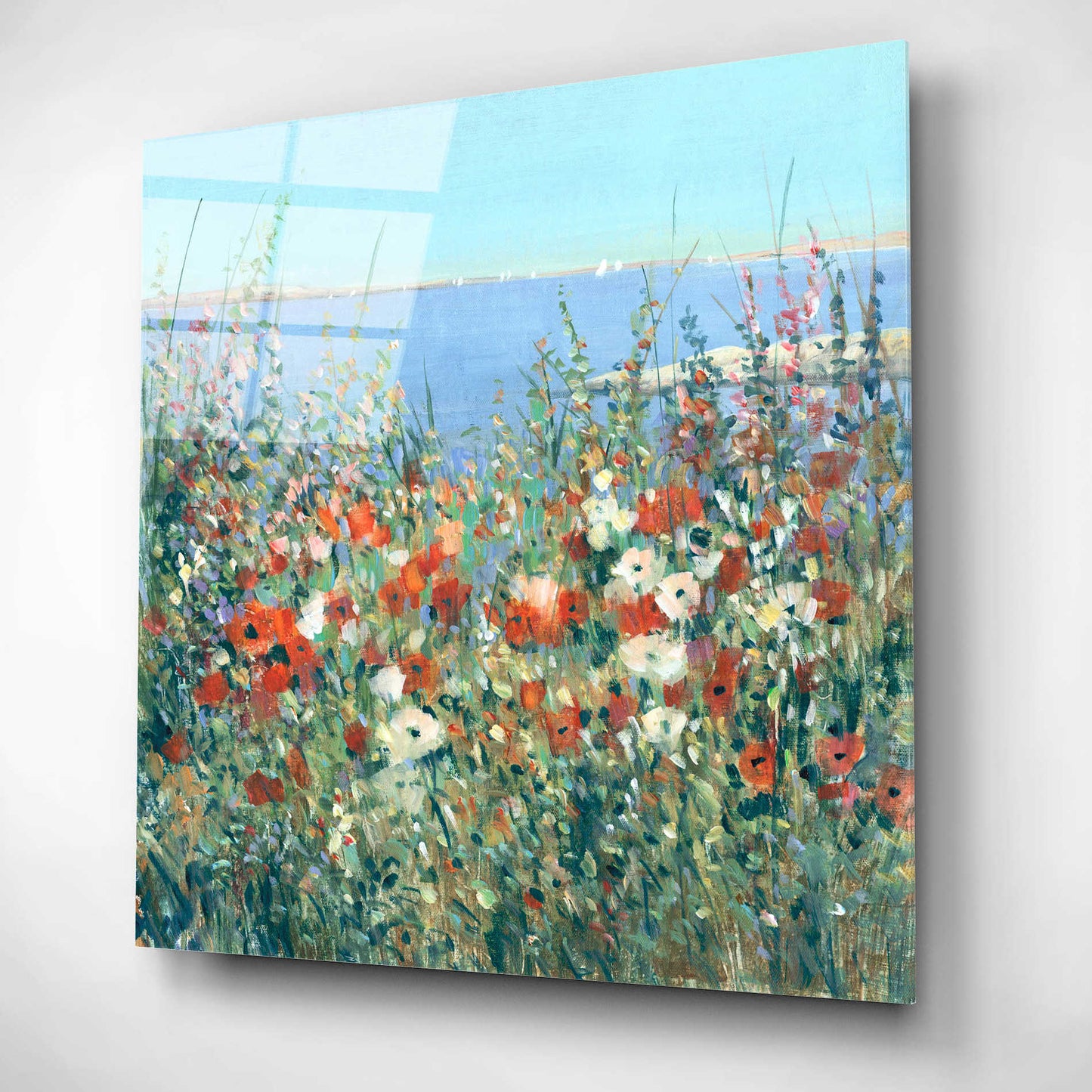 Epic Art 'Seaside Garden I' by Tim O'Toole, Acrylic Glass Wall Art,12x12