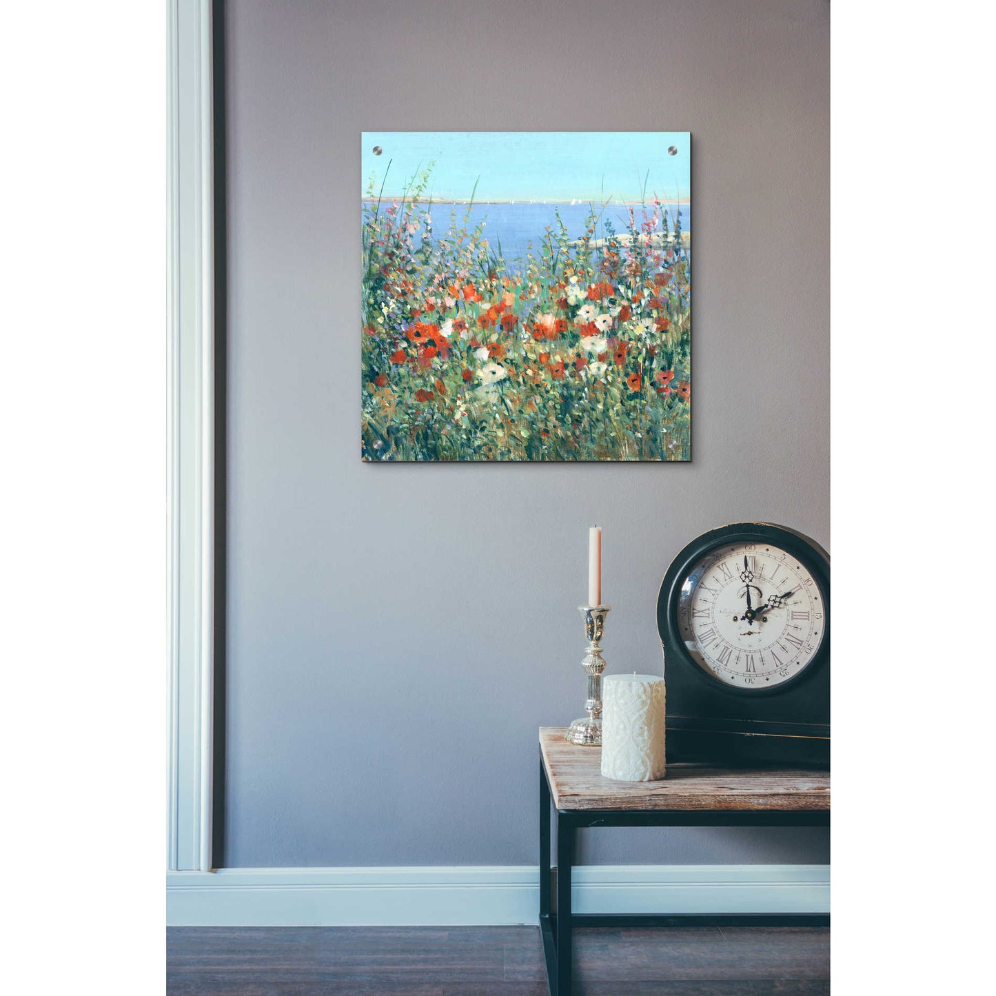 Epic Art 'Seaside Garden I' by Tim O'Toole, Acrylic Glass Wall Art,24x24