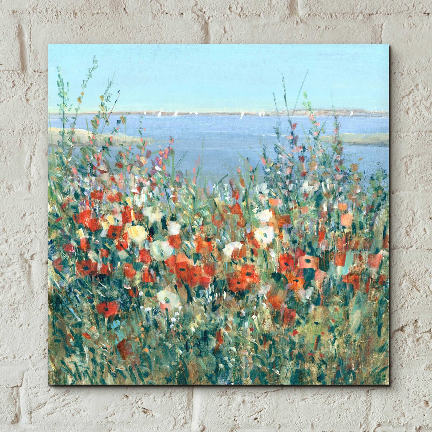 Epic Art 'Seaside Garden II' by Tim O'Toole, Acrylic Glass Wall Art,12x12